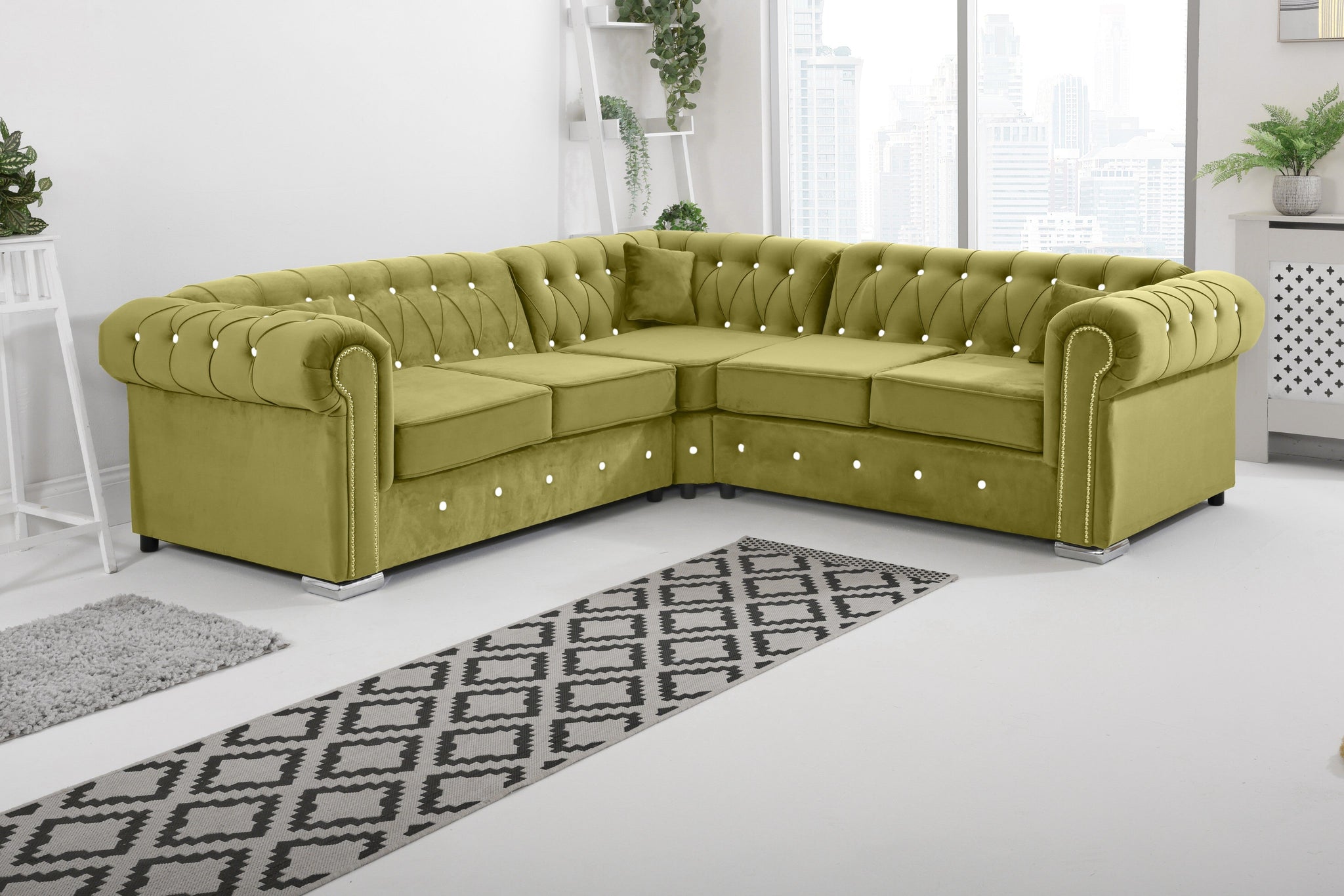 Vienna   Hartley With Dimond - Corner - Extra Cushions