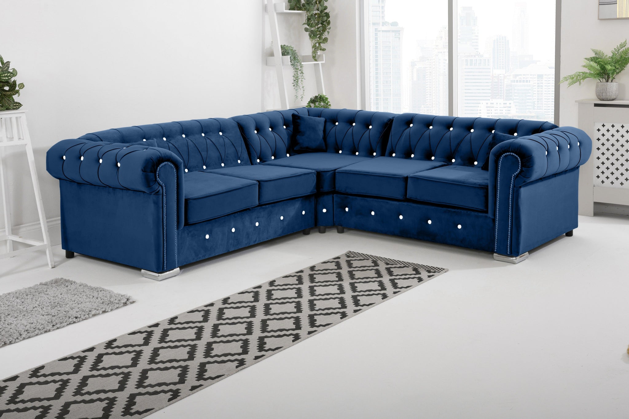 Vienna   Hartley With Dimond - Corner - Extra Cushions