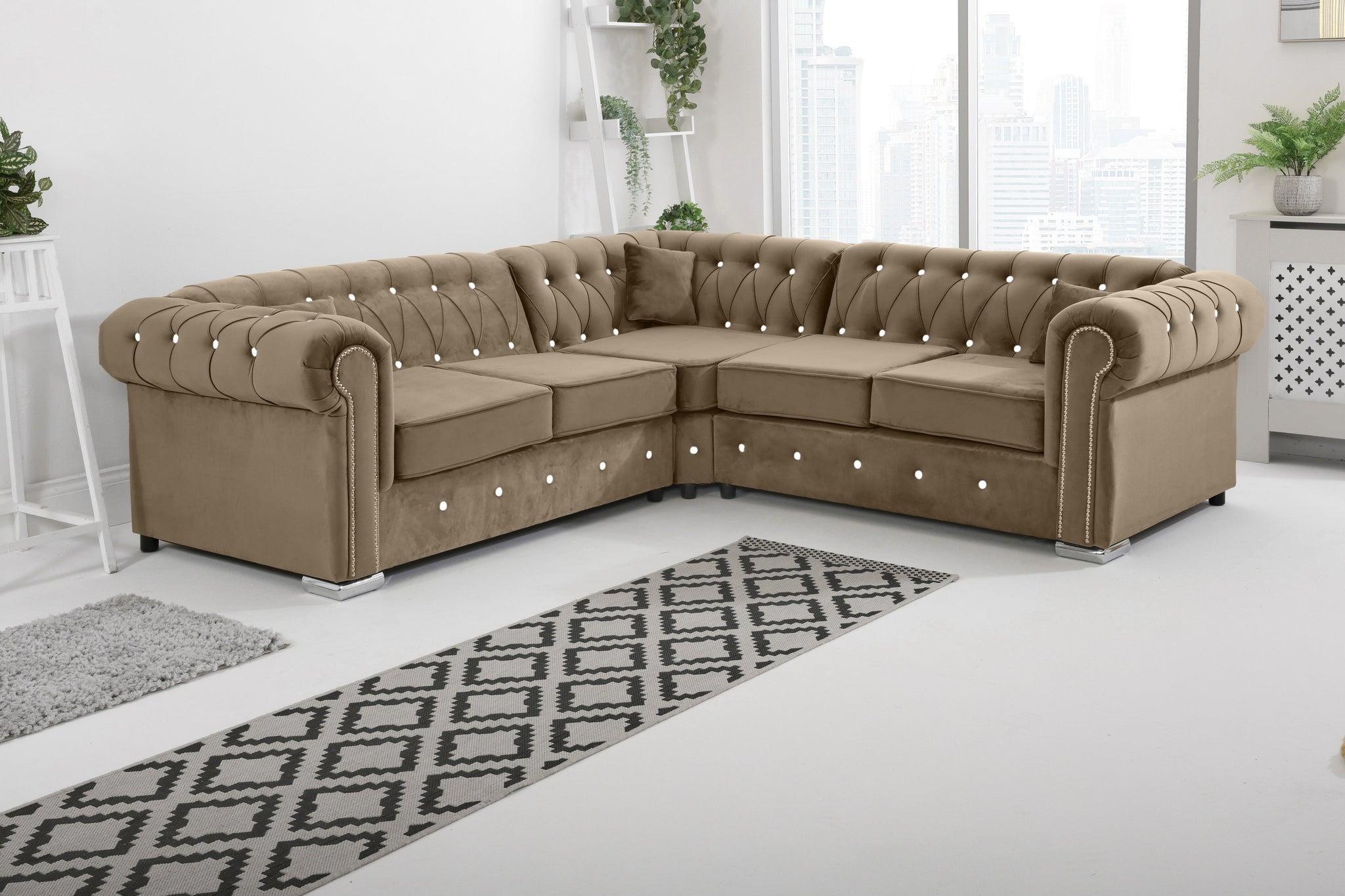 Vienna   Hartley With Dimond - Corner - Extra Cushions