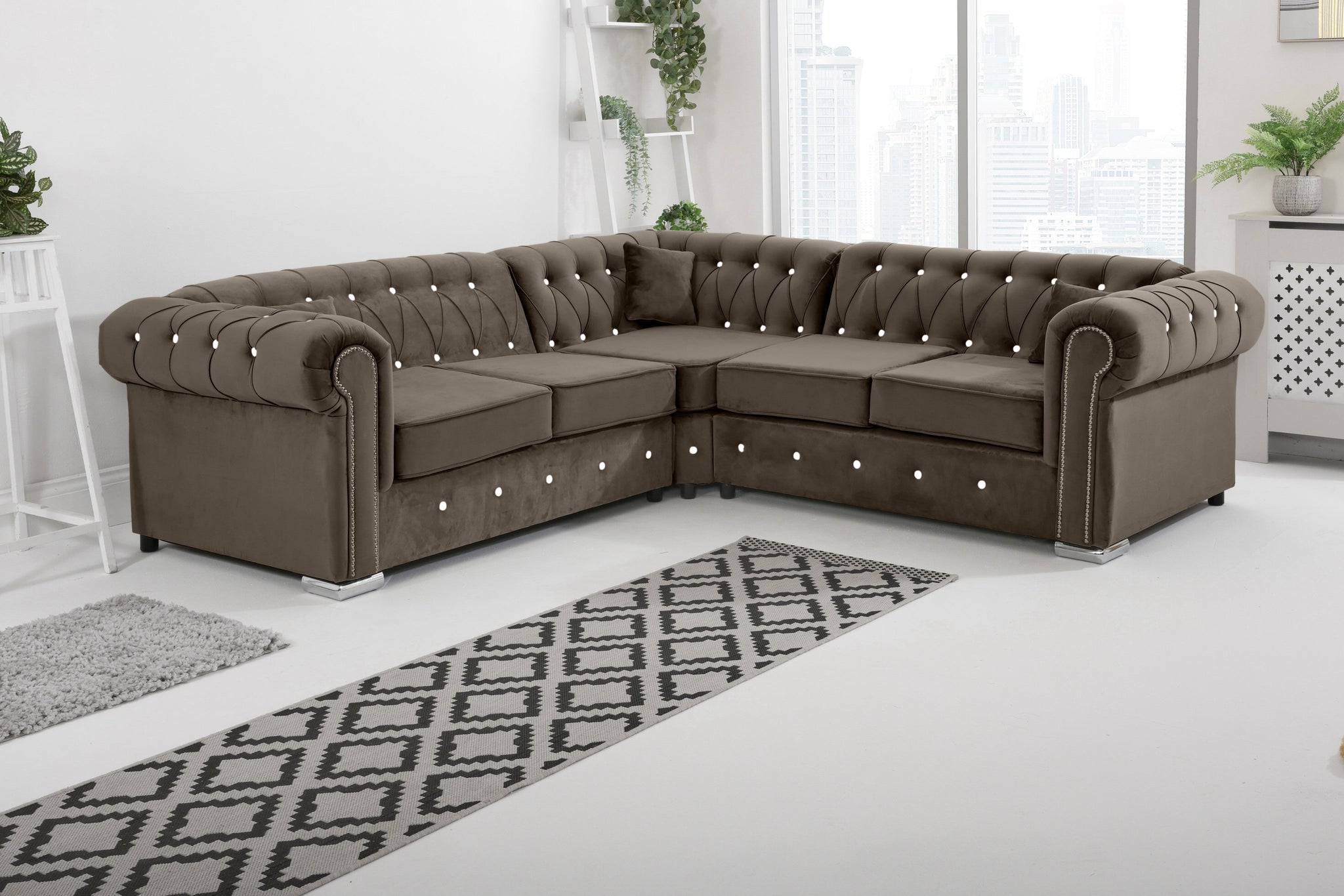 Vienna   Hartley With Dimond - Corner - Extra Cushions