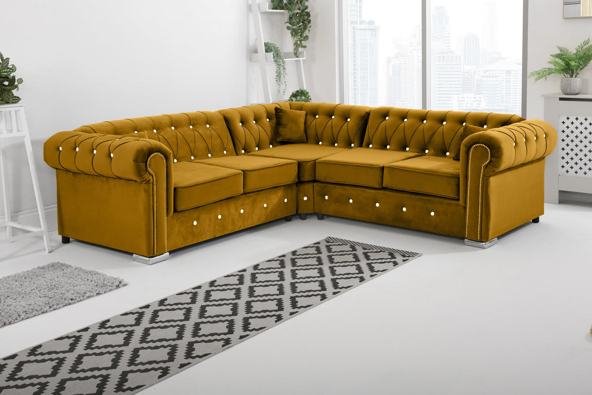 Vienna Hartley With Dimond - Corner - Extra Cushions