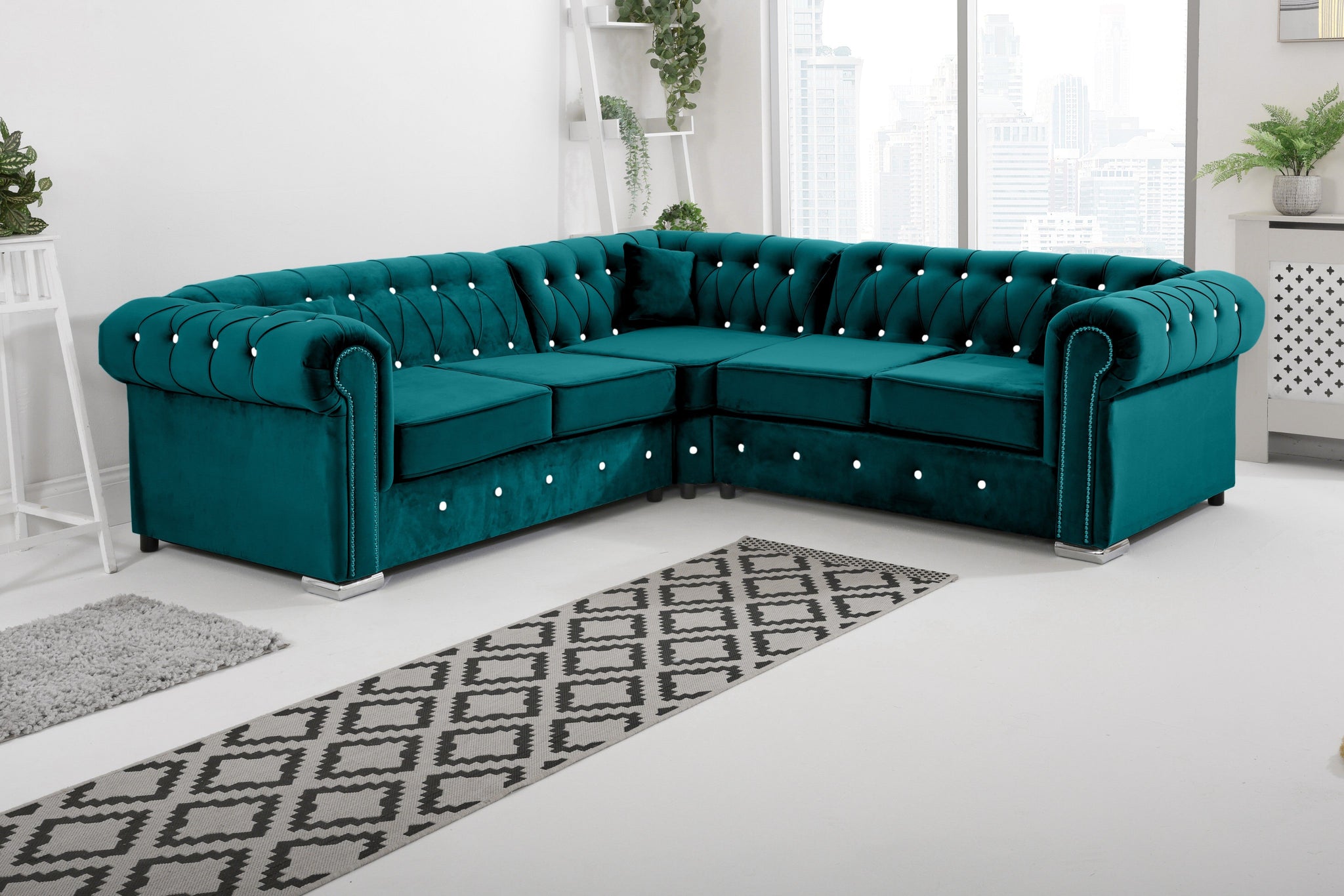 Vienna   Hartley With Dimond - Corner - Extra Cushions