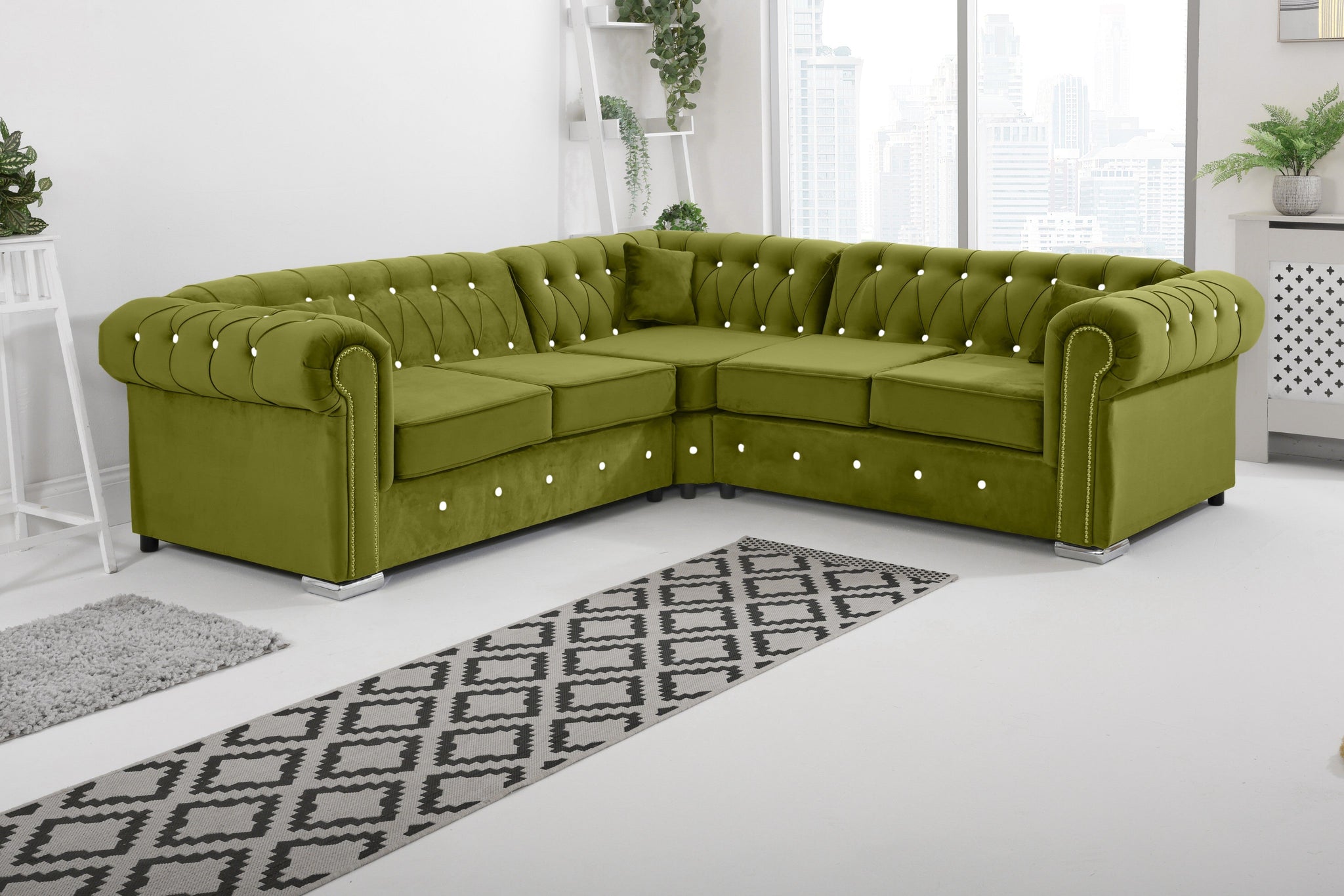 Vienna   Hartley With Dimond - Corner - Extra Cushions