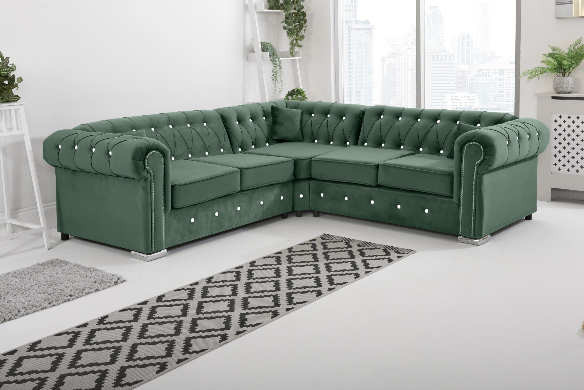Vienna   Hartley With Dimond - Corner - Extra Cushions