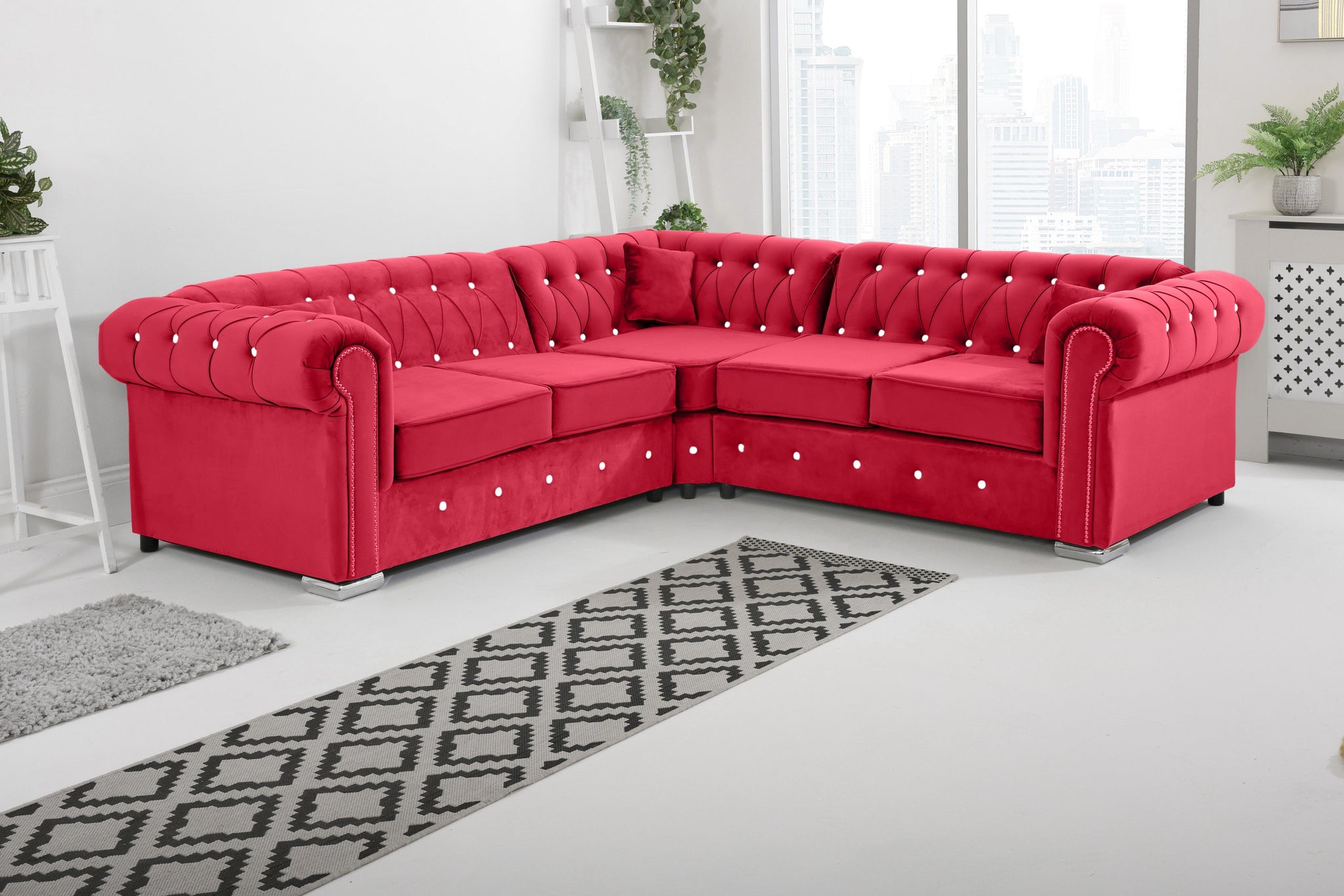 Vienna   Hartley With Dimond - Corner - Extra Cushions