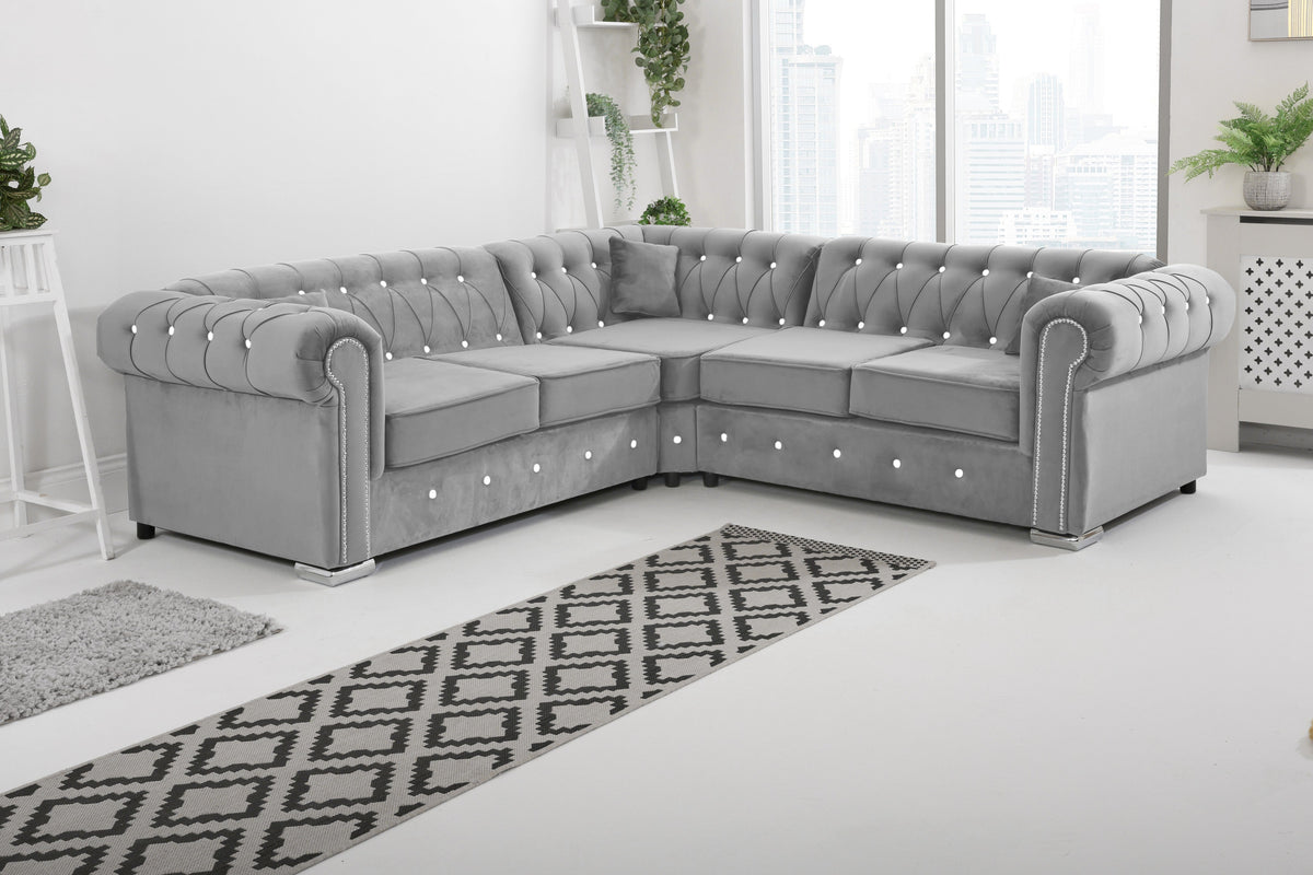 Vienna Hartley With Dimond - Corner - Extra Cushions