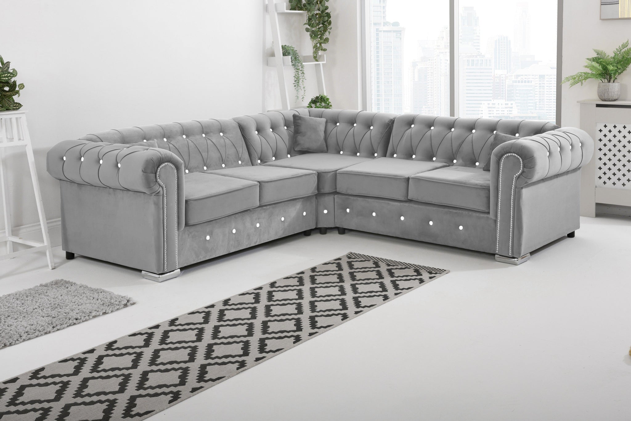 Vienna   Hartley With Dimond - Corner - Extra Cushions