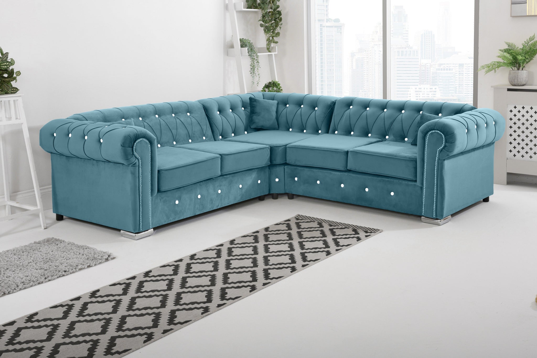 Vienna   Hartley With Dimond - Corner - Extra Cushions