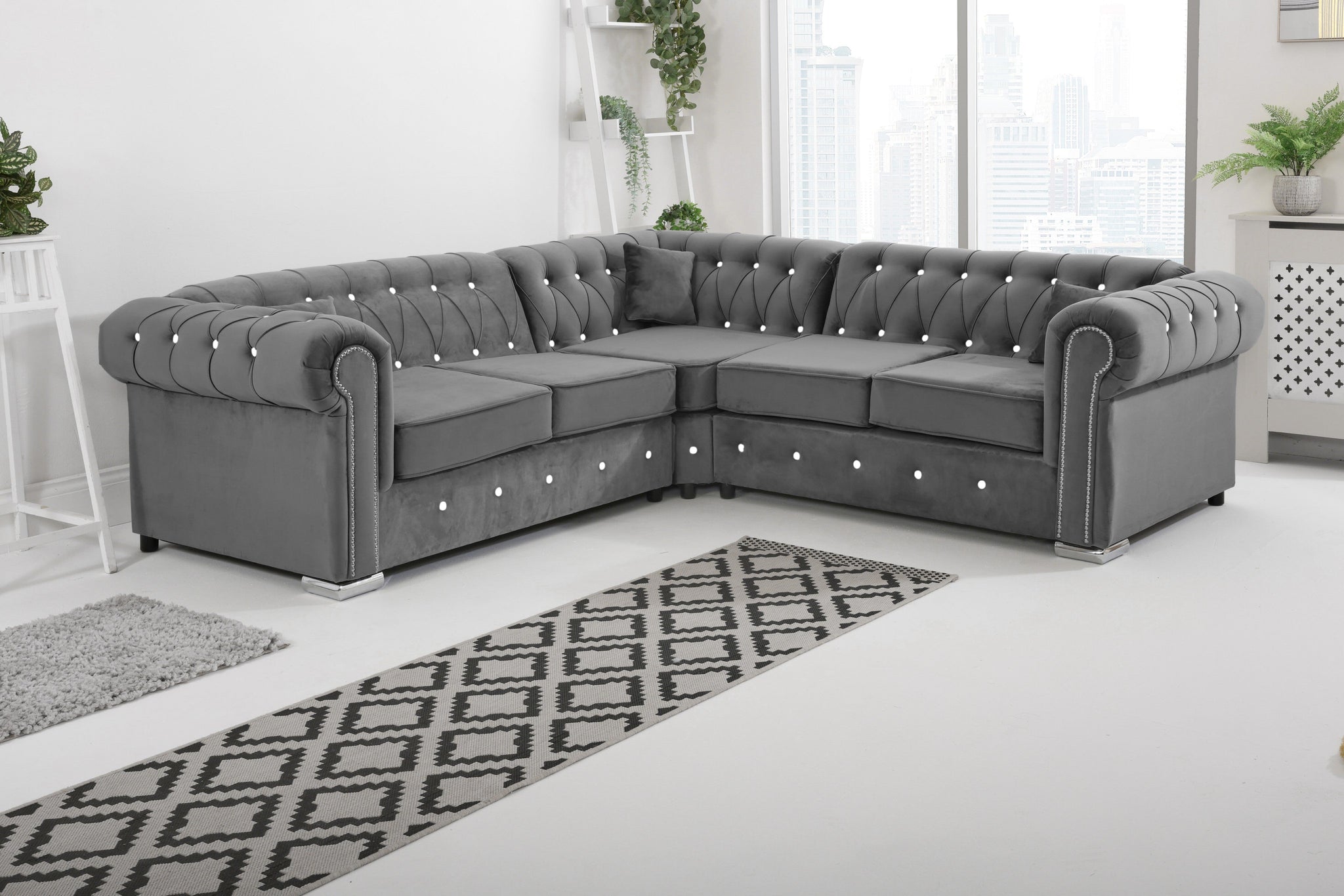 Vienna   Hartley With Dimond - Corner - Extra Cushions