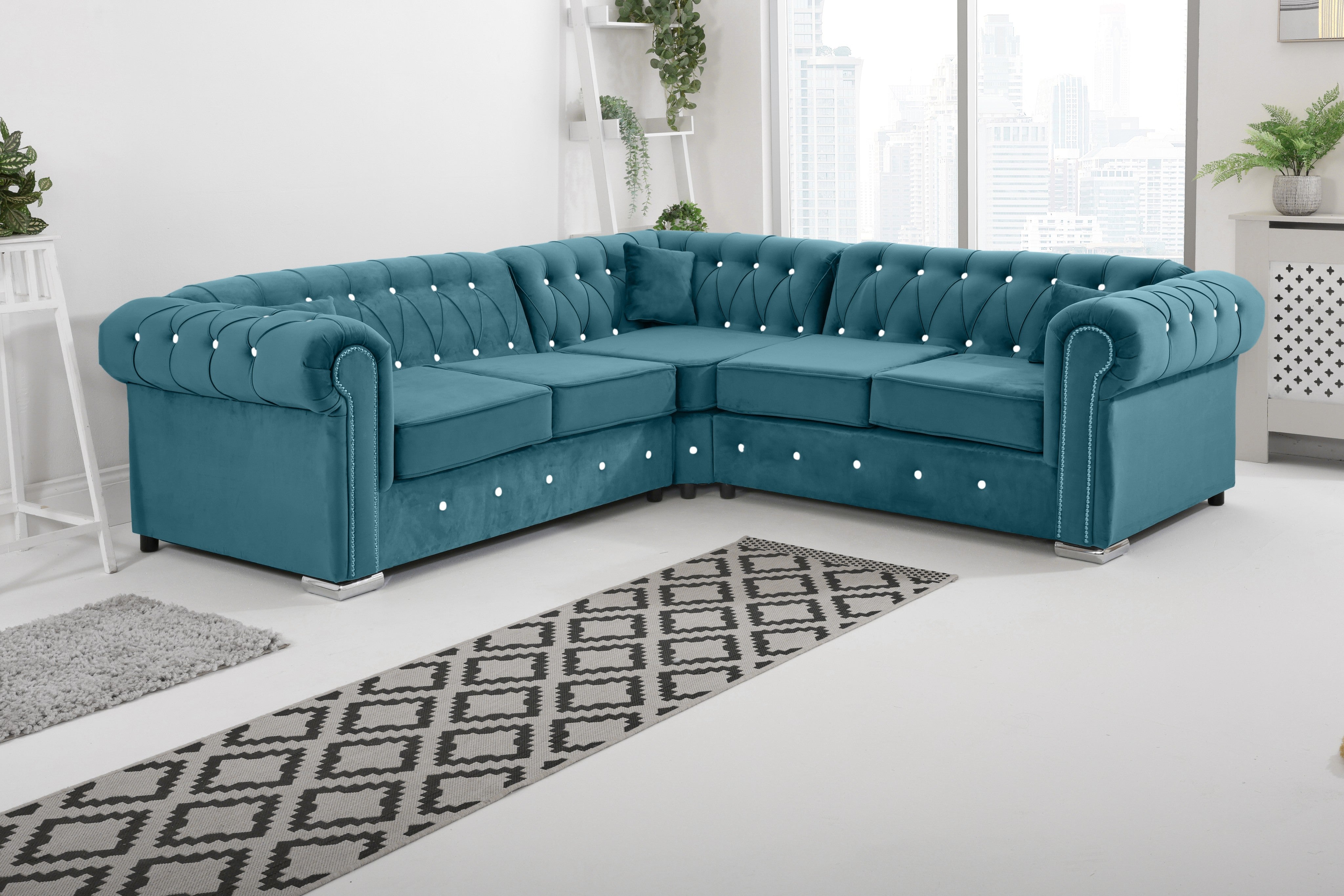 Vienna   Hartley With Dimond - Corner - Extra Cushions