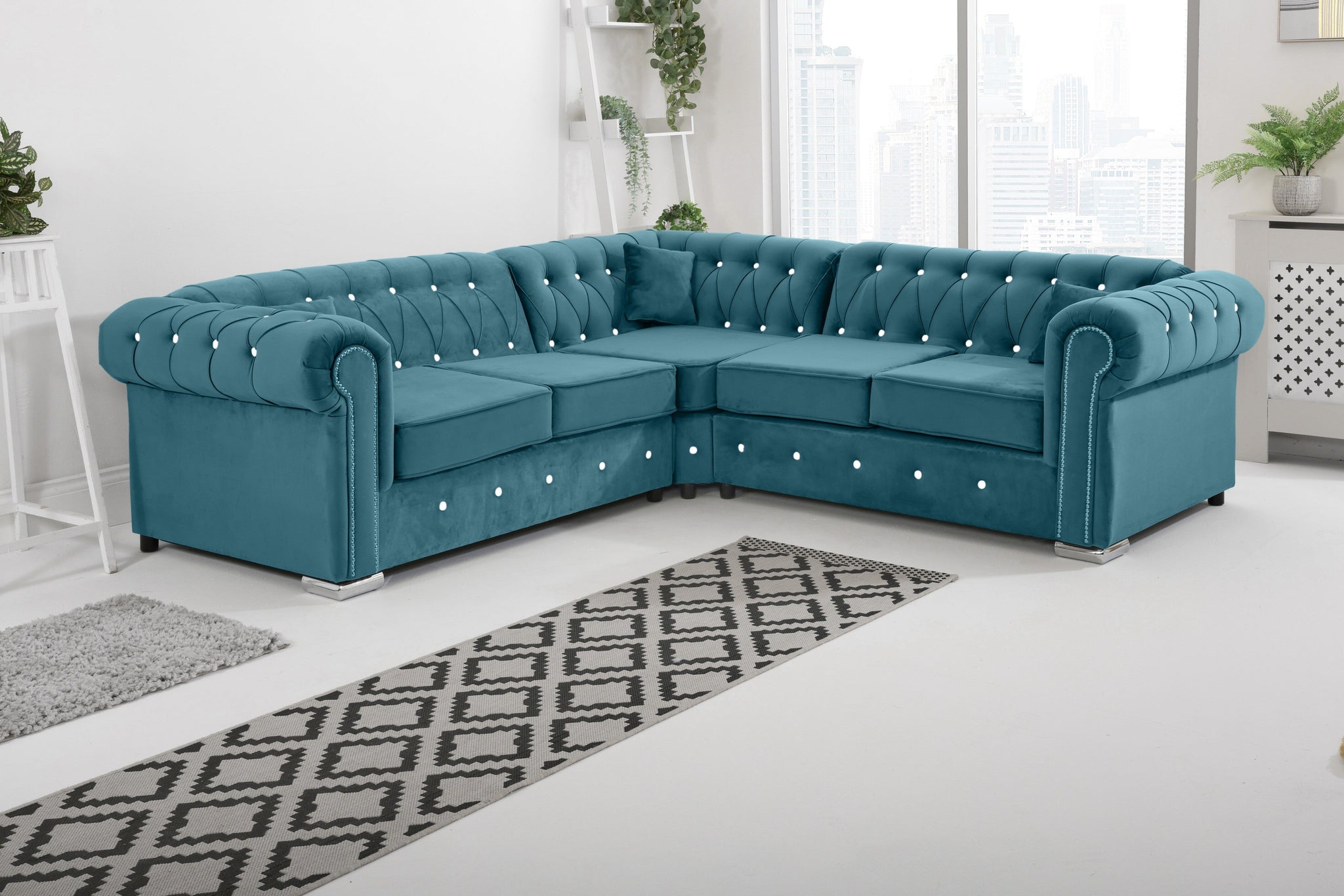 Vienna   Hartley With Dimond - Corner - Extra Cushions