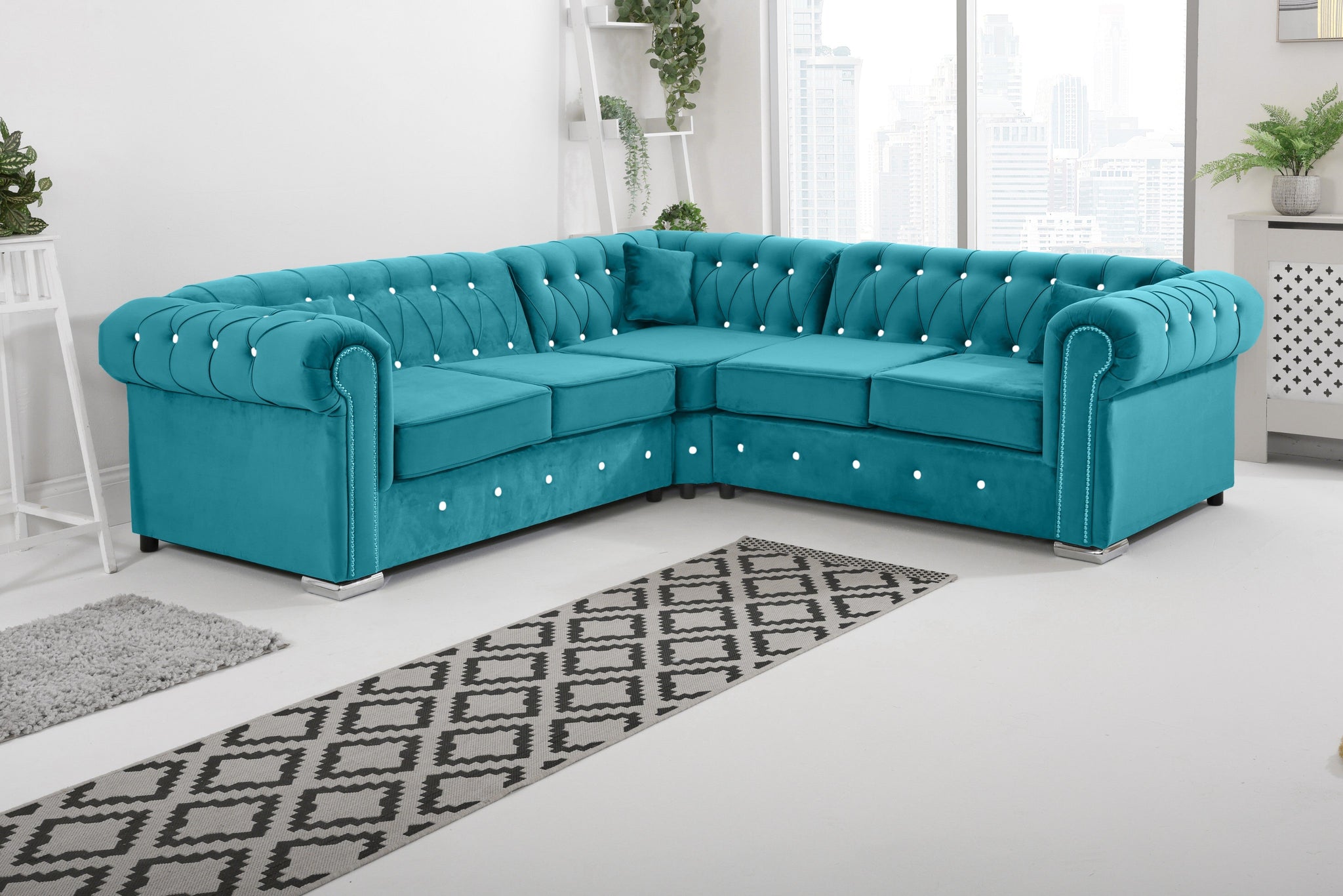 Vienna   Hartley With Dimond - Corner - Extra Cushions