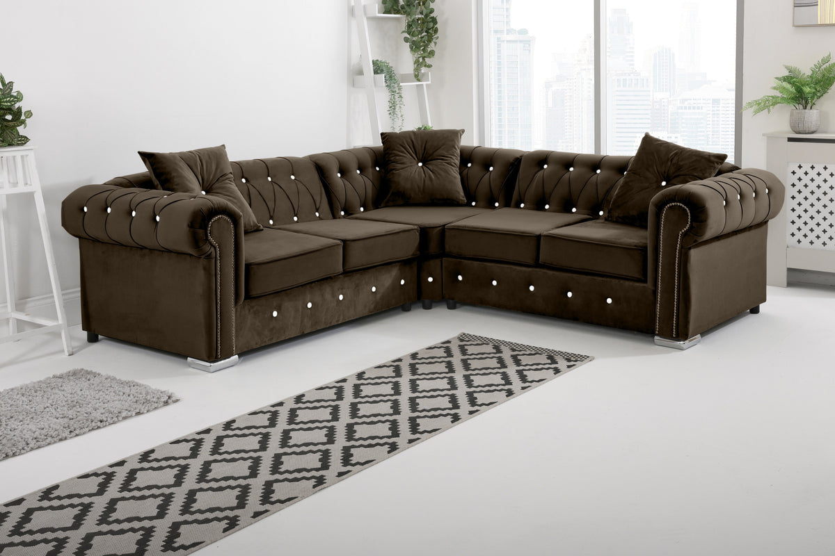 Vienna Hartley With Dimond - Corner - Extra Cushions