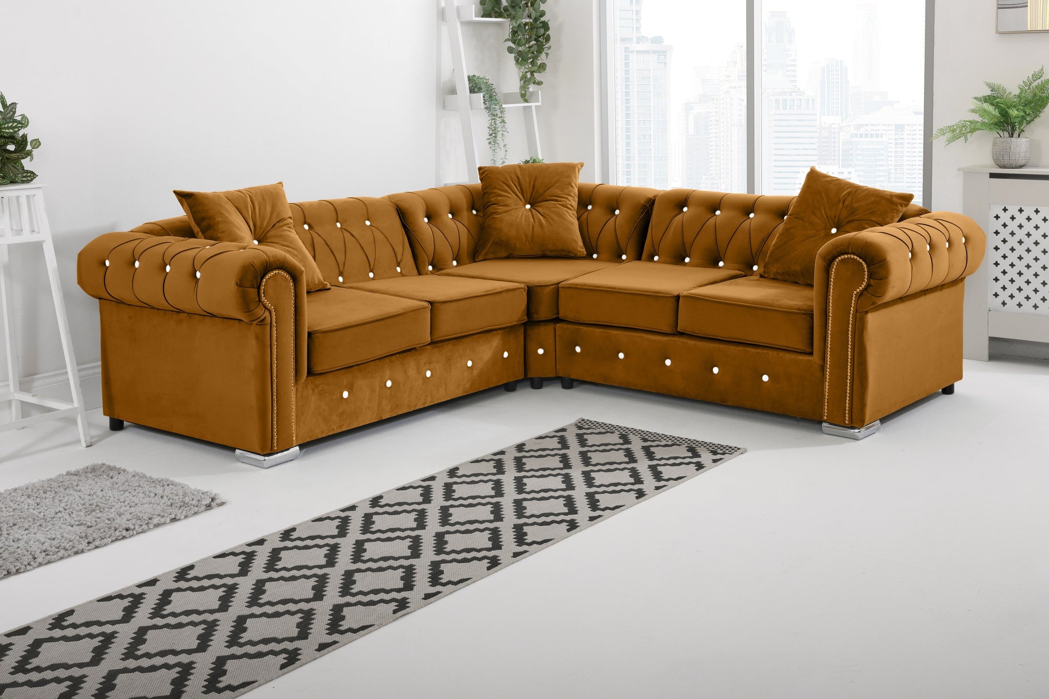 Vienna   Hartley With Dimond - Corner - Extra Cushions