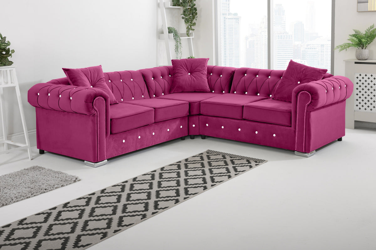 Vienna Hartley With Dimond - Corner - Extra Cushions