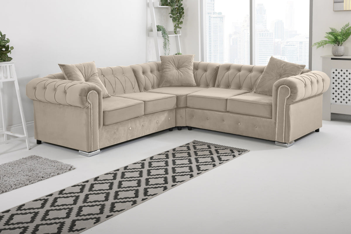Vienna Hartley With Dimond - Corner - Extra Cushions