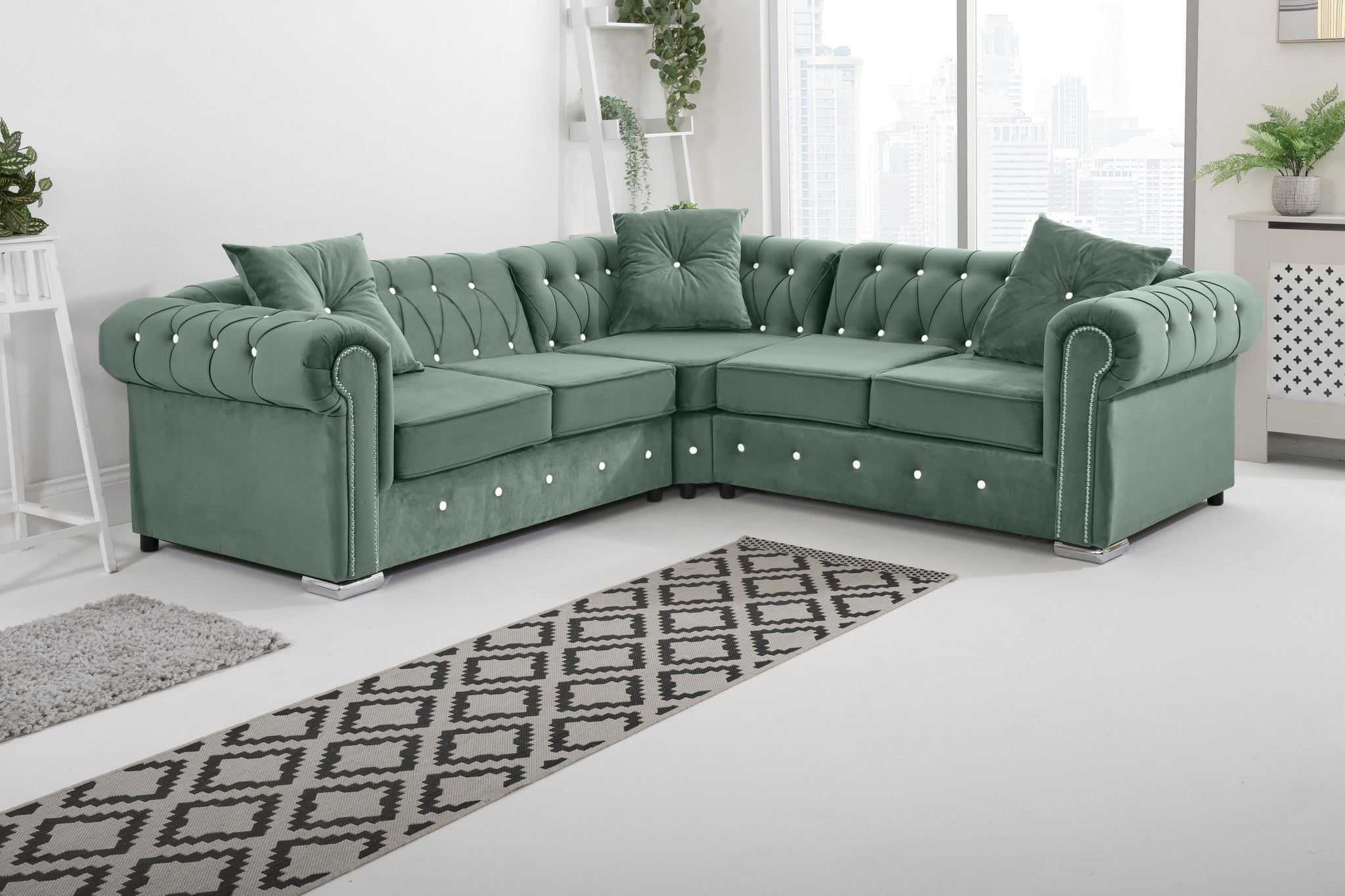 Vienna   Hartley With Dimond - Corner - Extra Cushions