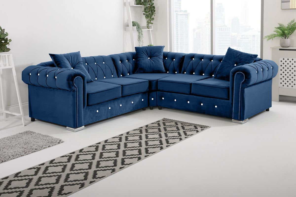 Vienna Hartley With Dimond - Corner - Extra Cushions