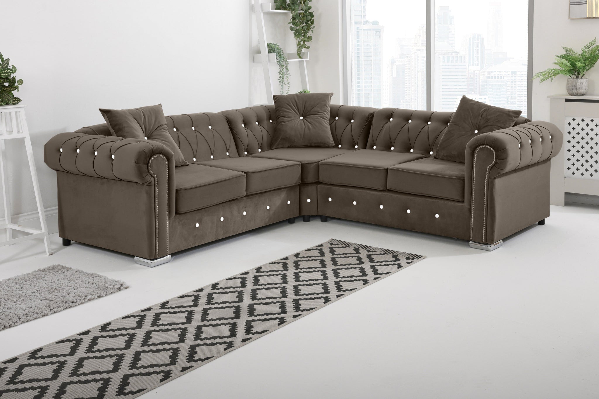 Vienna   Hartley With Dimond - Corner - Extra Cushions