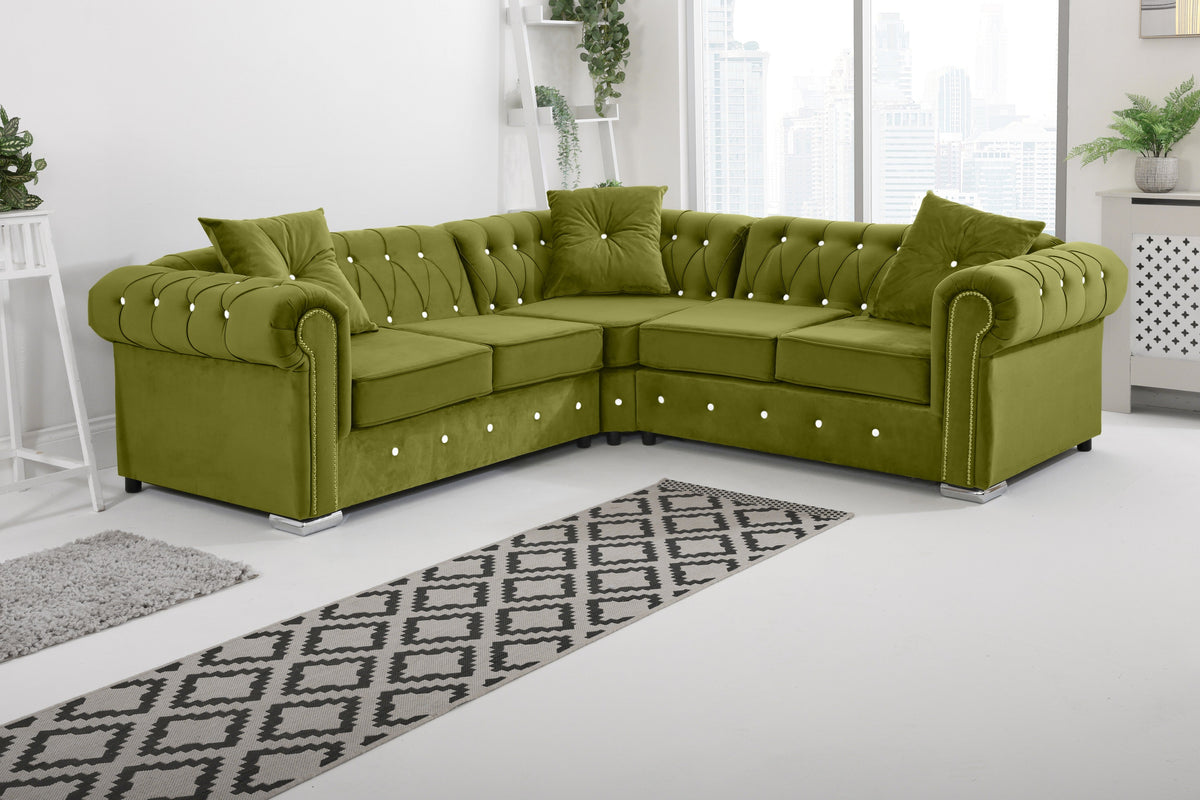 Vienna Hartley With Dimond - Corner - Extra Cushions