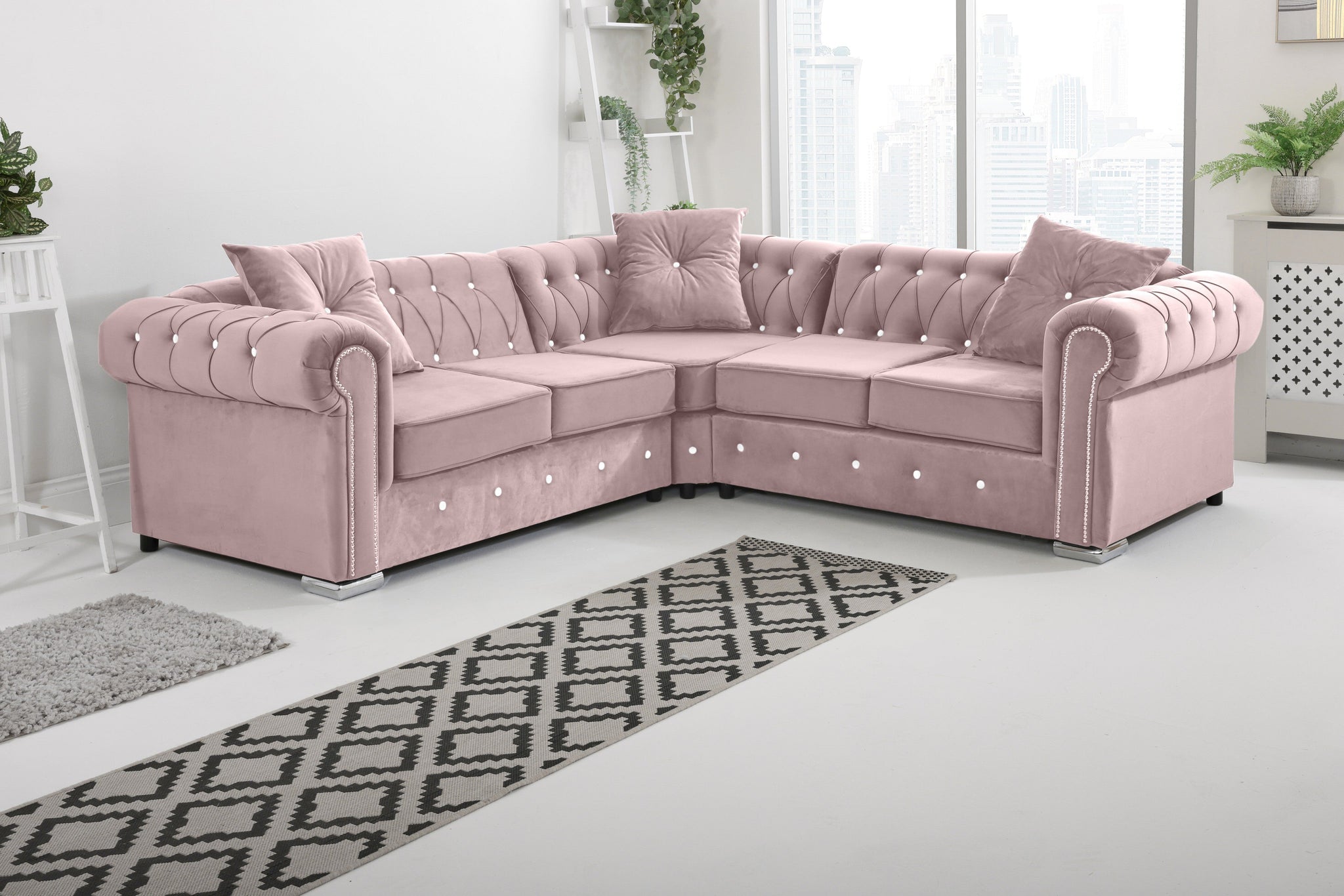 Vienna   Hartley With Dimond - Corner - Extra Cushions