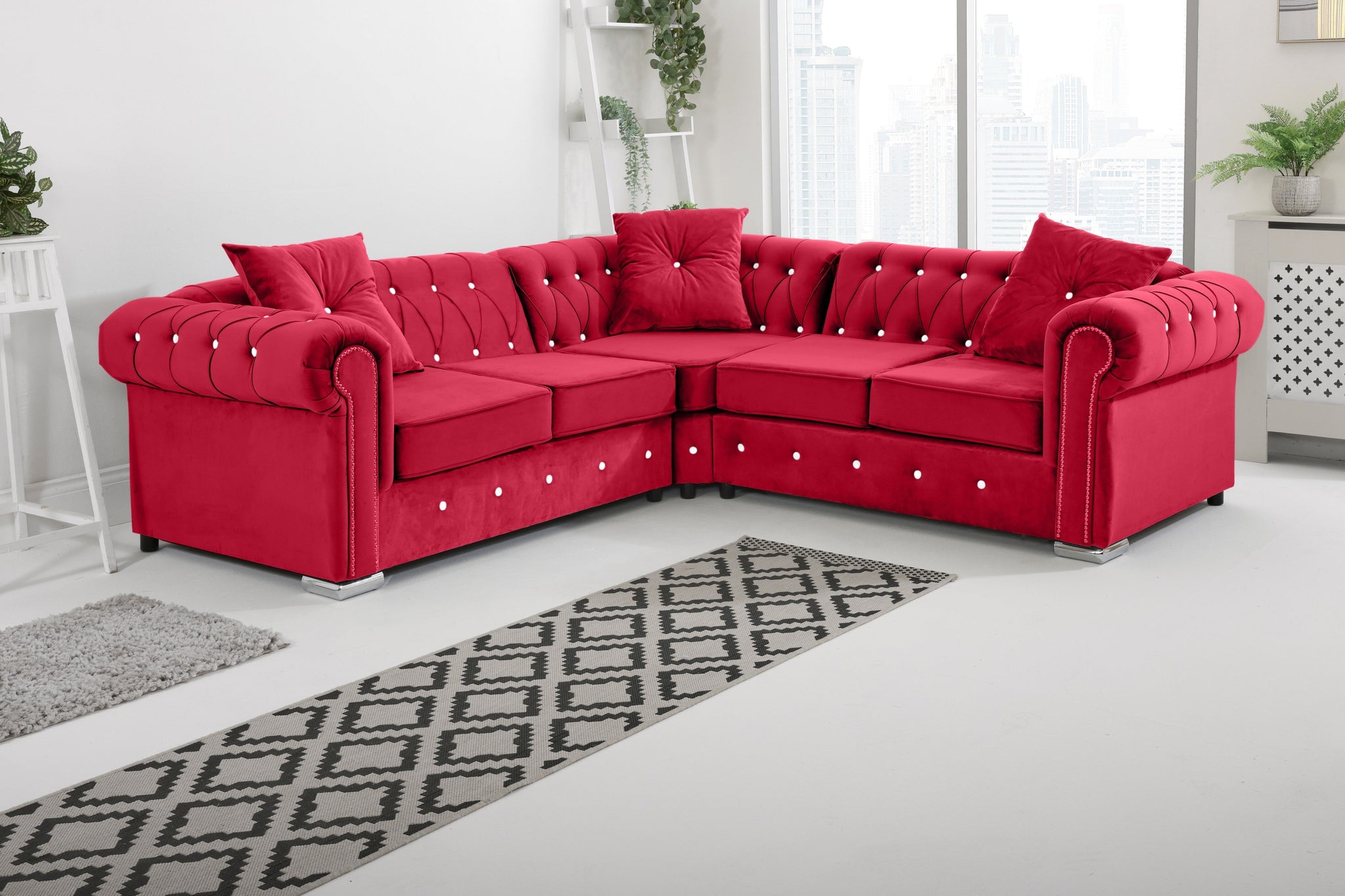 Vienna   Hartley With Dimond - Corner - Extra Cushions