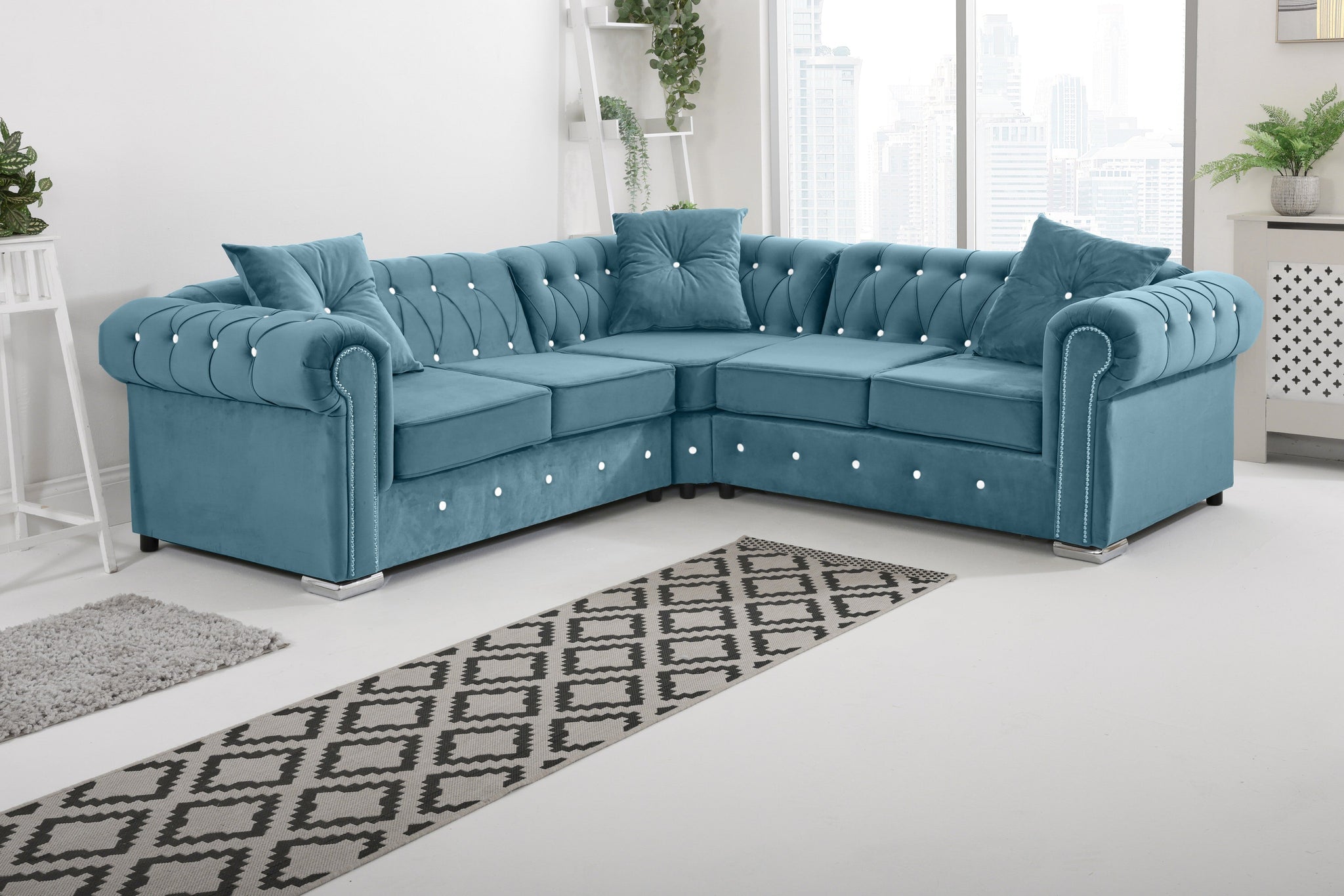 Vienna   Hartley With Dimond - Corner - Extra Cushions