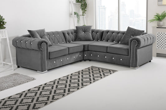 Vienna   Hartley With Dimond - Corner - Extra Cushions