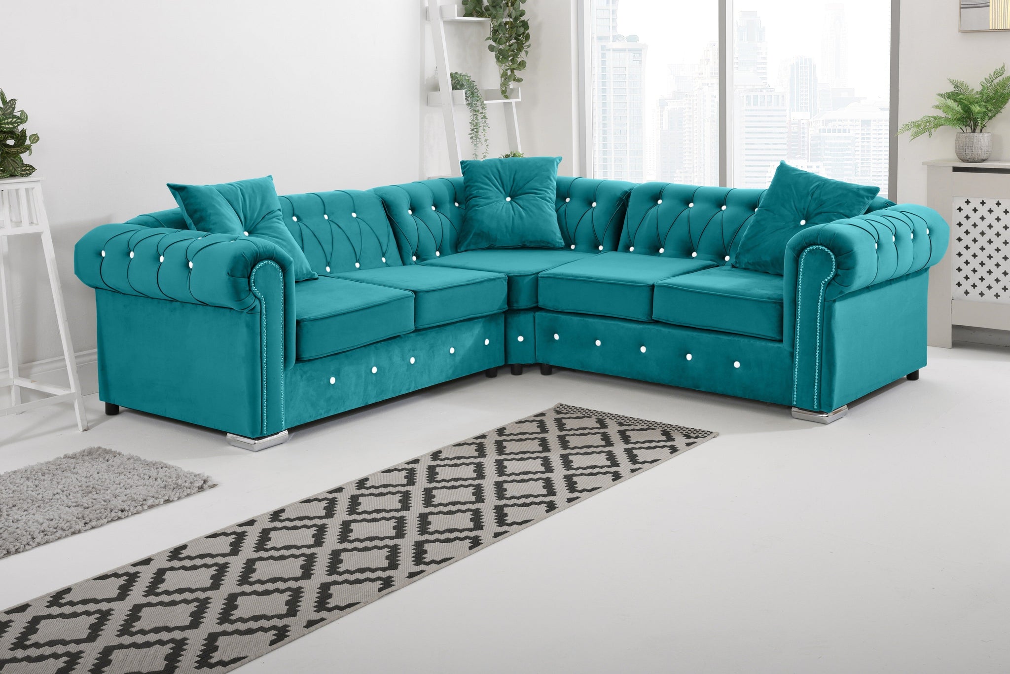 Vienna   Hartley With Dimond - Corner - Extra Cushions