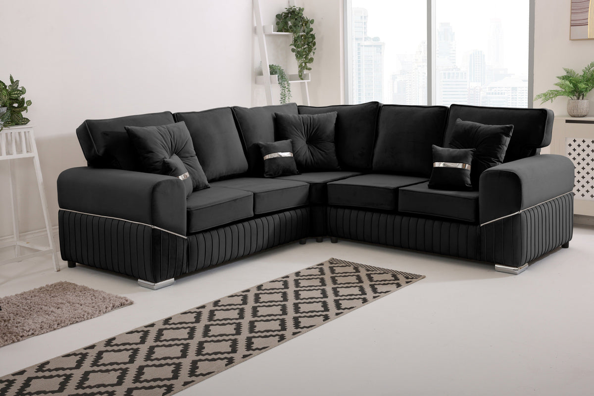Marenza Corner Fullback - 2c2 - Bolster / Buttoned Cushions