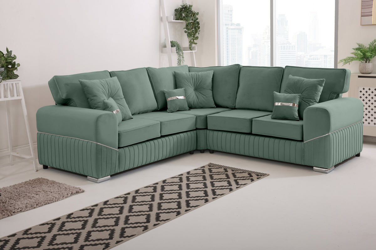 Marenza Corner Fullback - 2c2 - Bolster / Buttoned Cushions