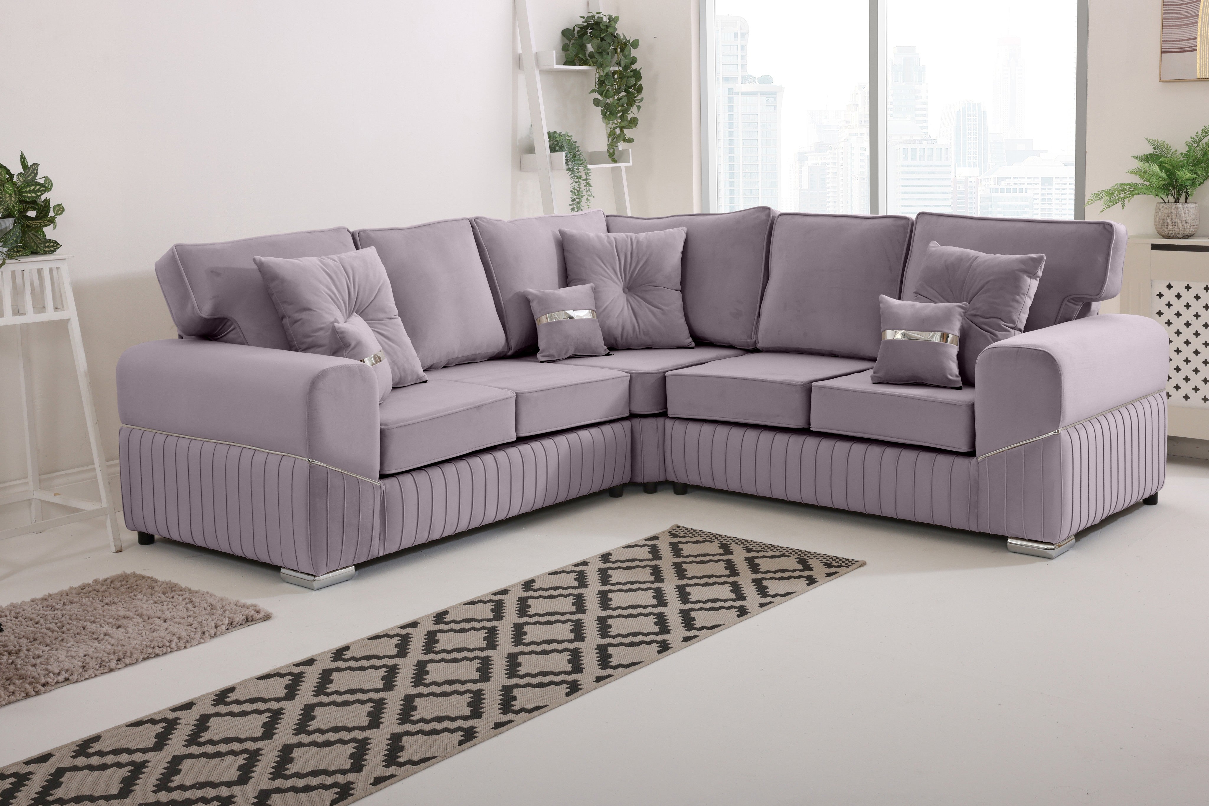 Marenza Corner Fullback - 2c2 - Bolster / Buttoned Cushions
