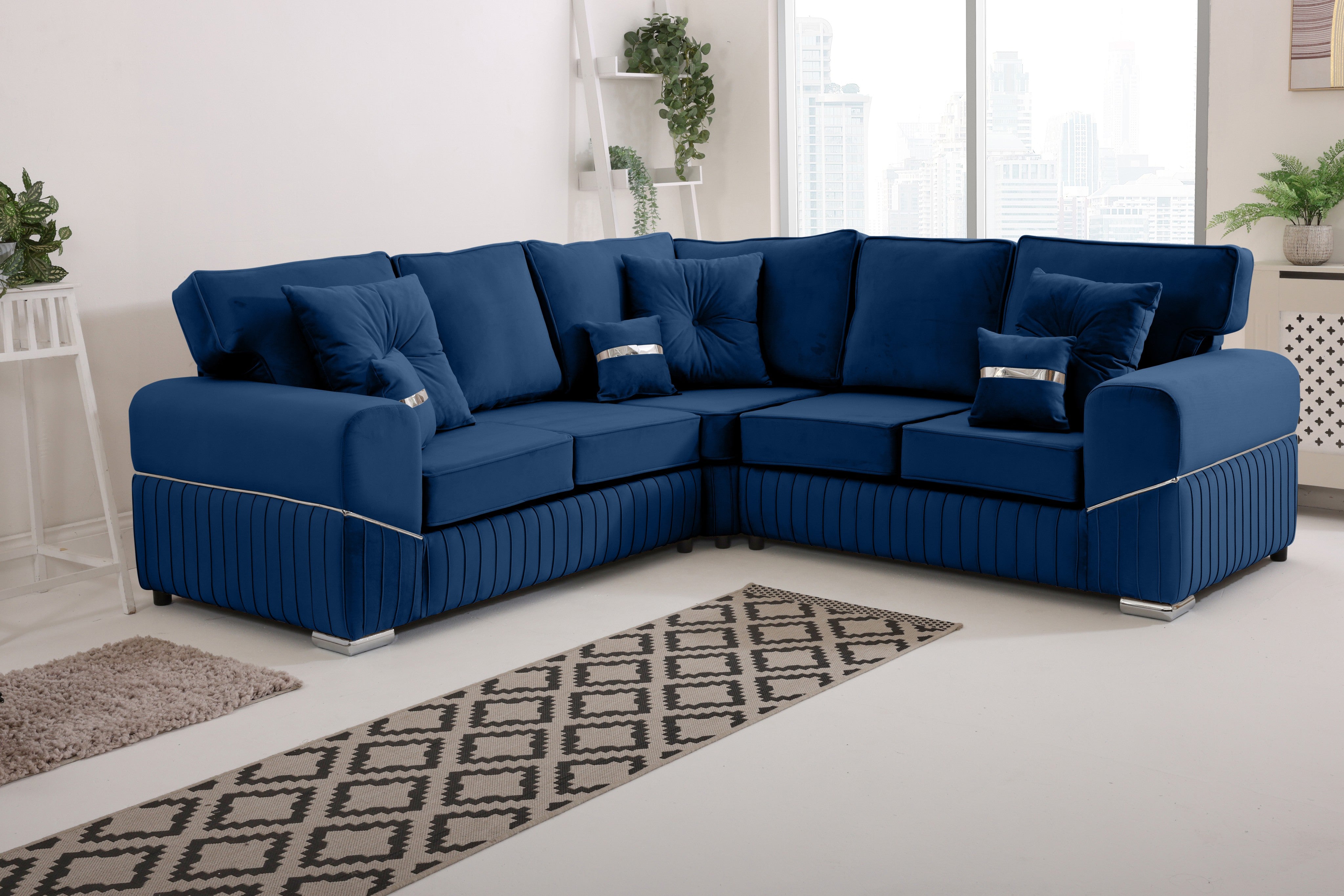 Marenza Corner Fullback - 2c2 - Bolster / Buttoned Cushions