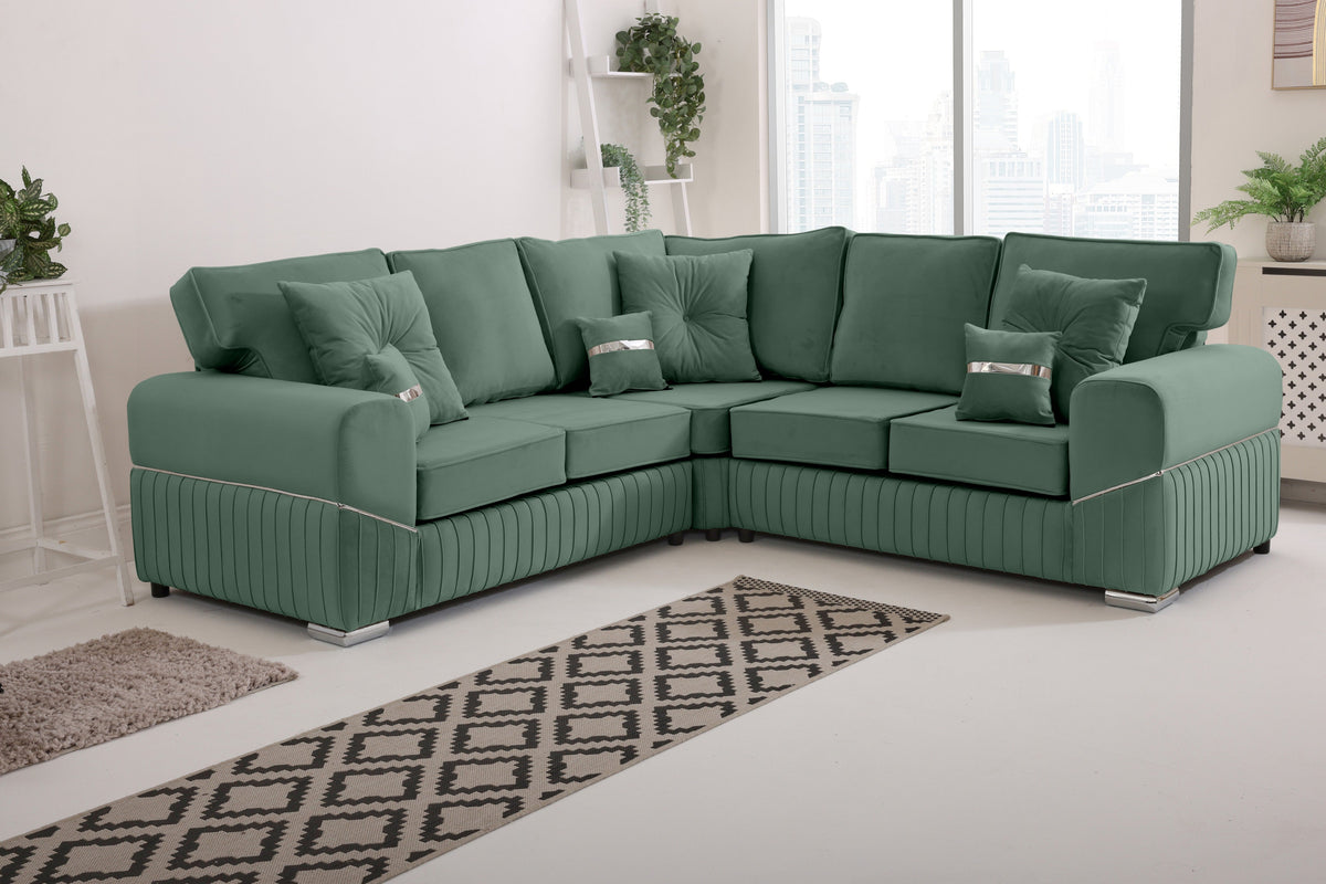Marenza Corner Fullback - 2c2 - Bolster / Buttoned Cushions