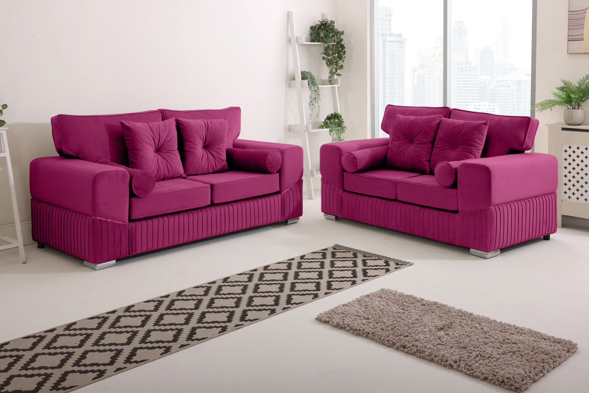 Marenza  3+2 Fullback - Bolster / Buttoned Cushions