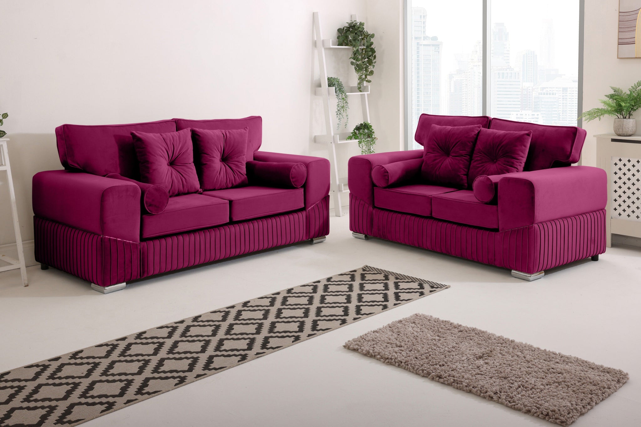 Marenza  3+2 Fullback - Bolster / Buttoned Cushions