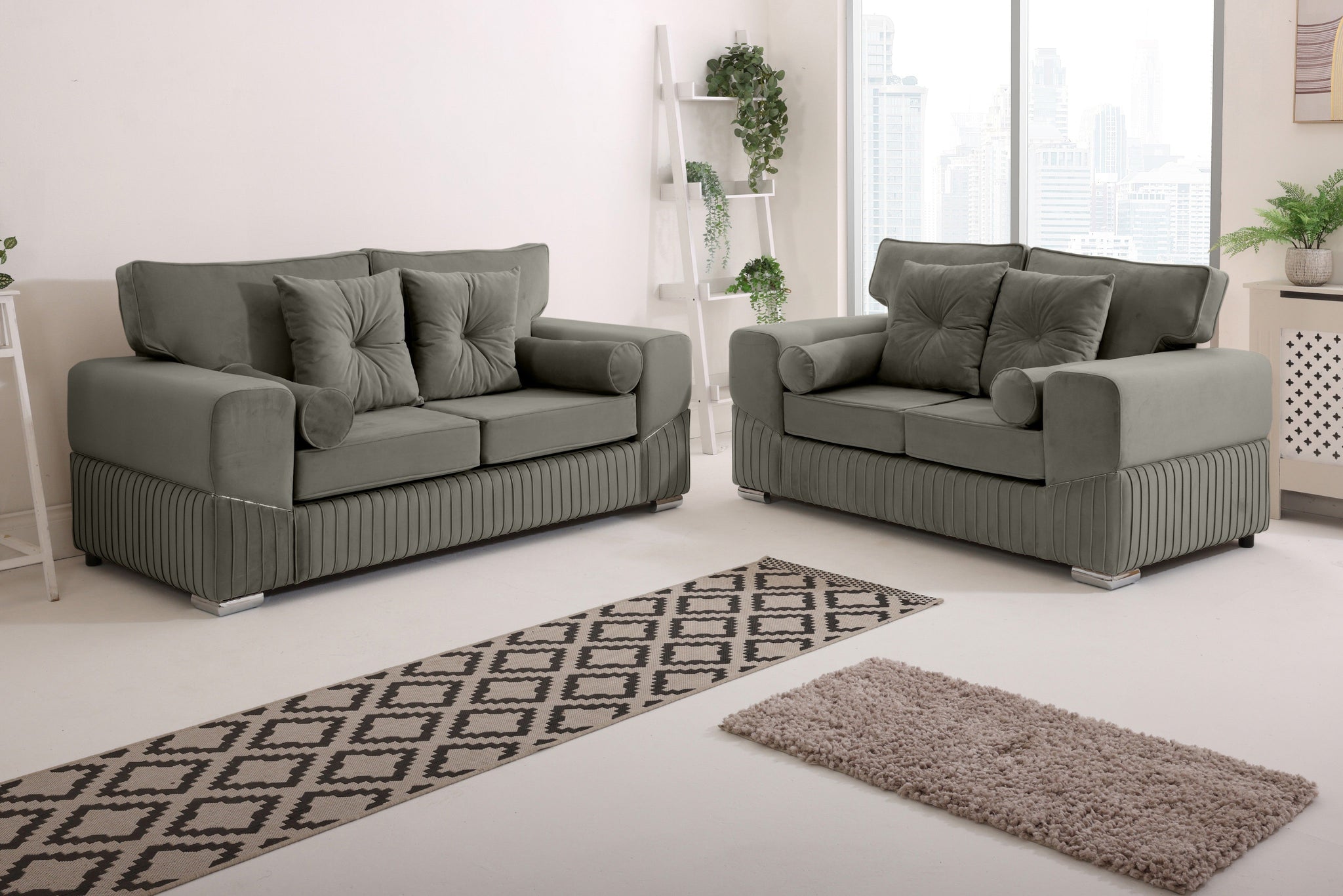 Marenza  3+2 Fullback - Bolster / Buttoned Cushions