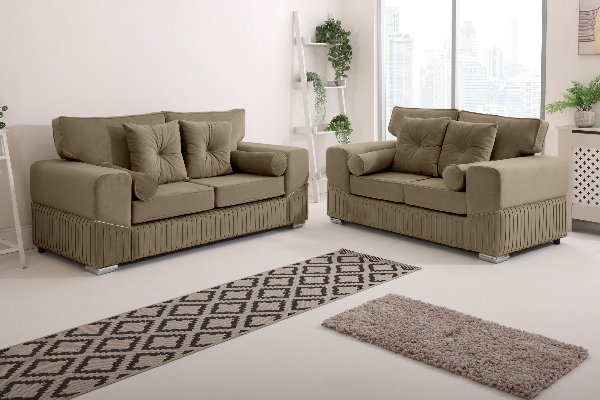 Marenza  3+2 Fullback - Bolster / Buttoned Cushions