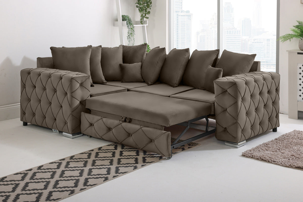 Sikara 1c2 Corner Scatter back - Sofa Bed