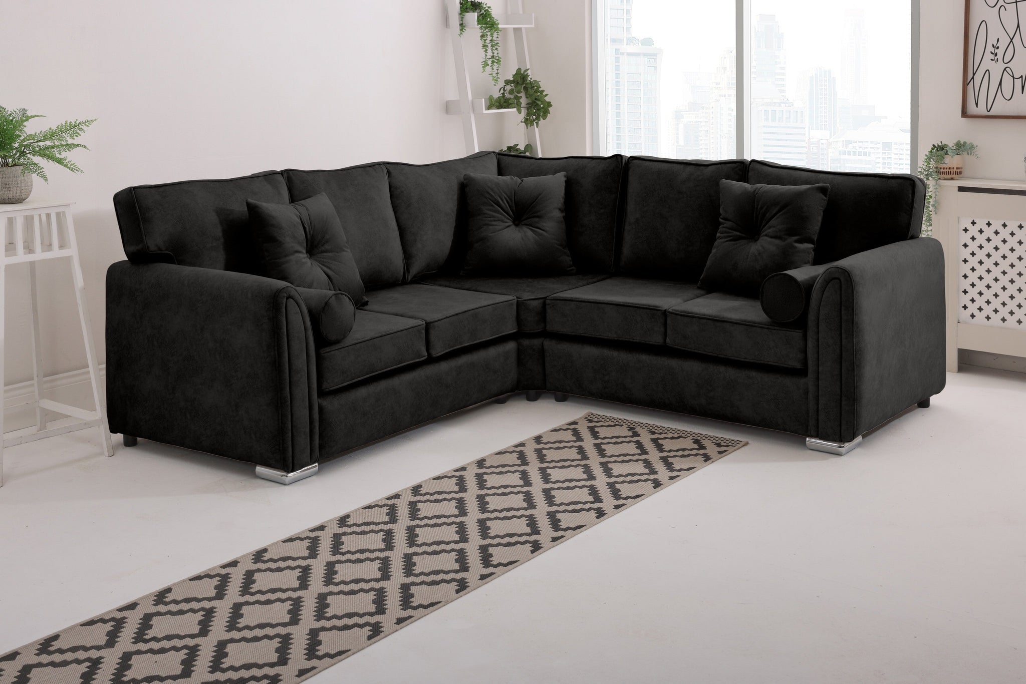 Caelan  Corner Fullback - Bolster / Buttoned Cushions