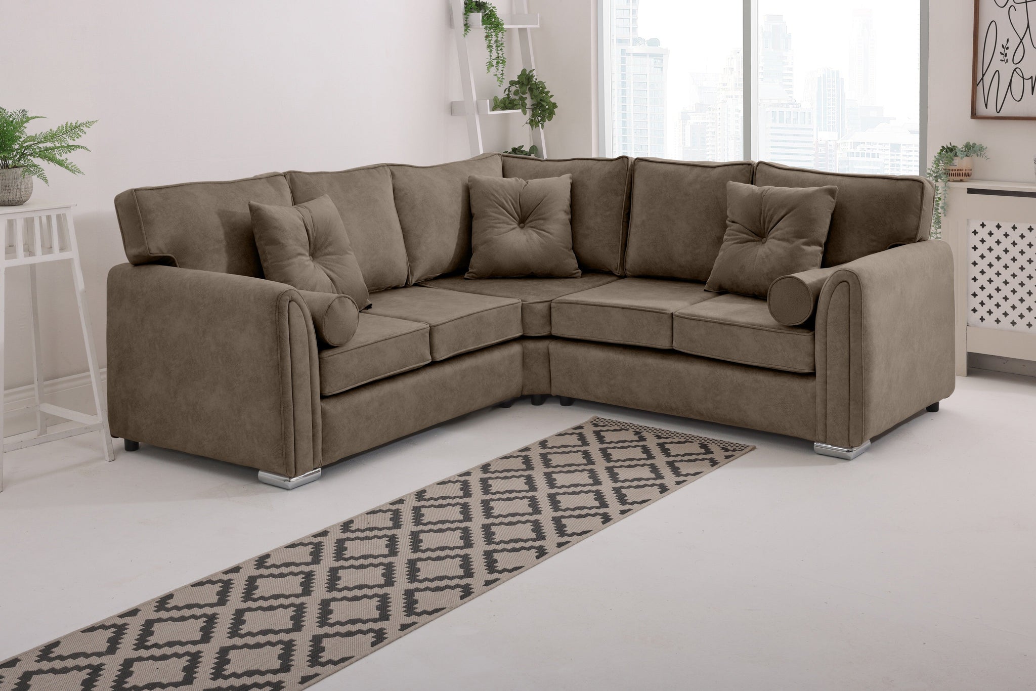 Caelan  Corner Fullback - Bolster / Buttoned Cushions