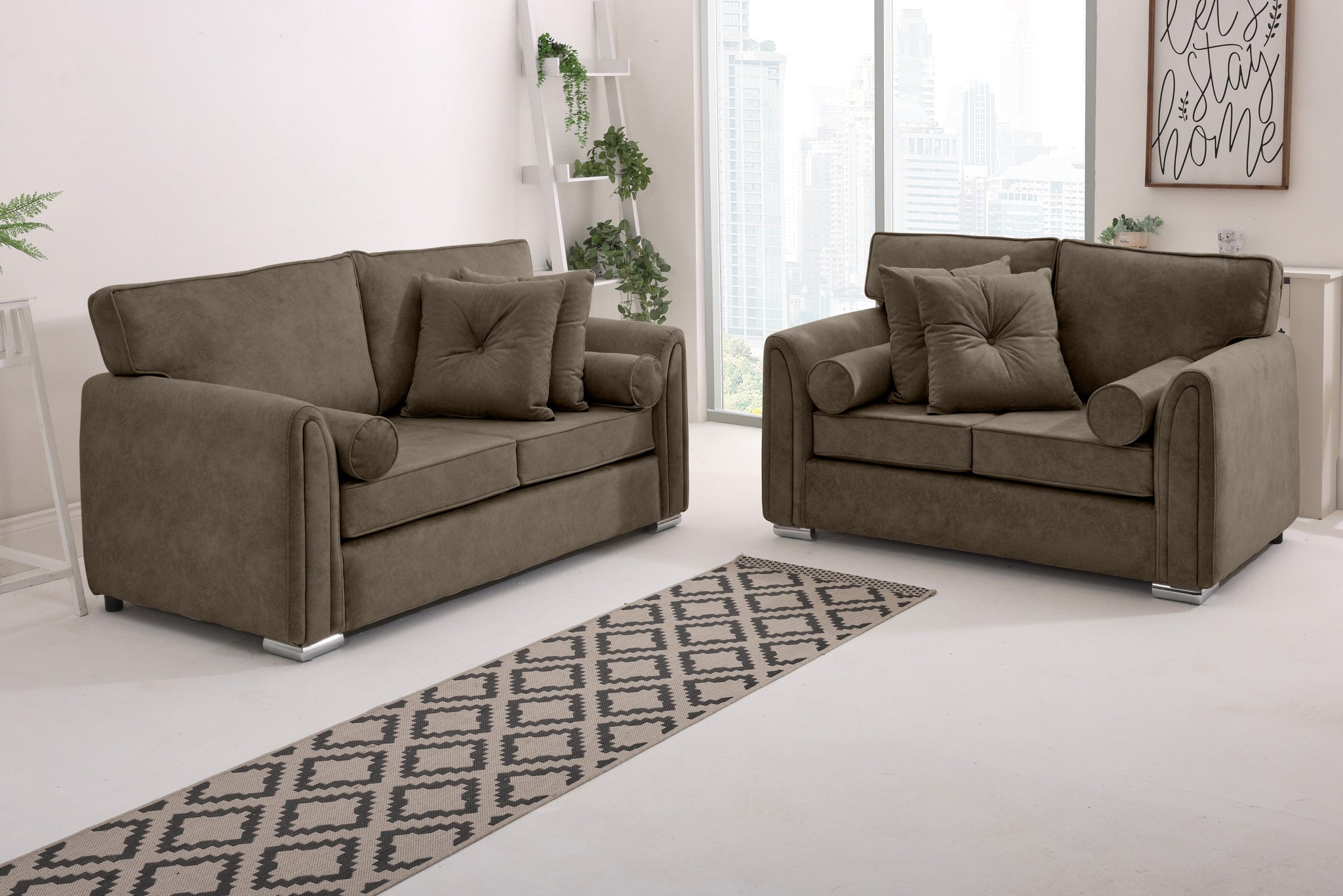 Caelan  3+2 Fullback - Bolster / Buttoned Cushions