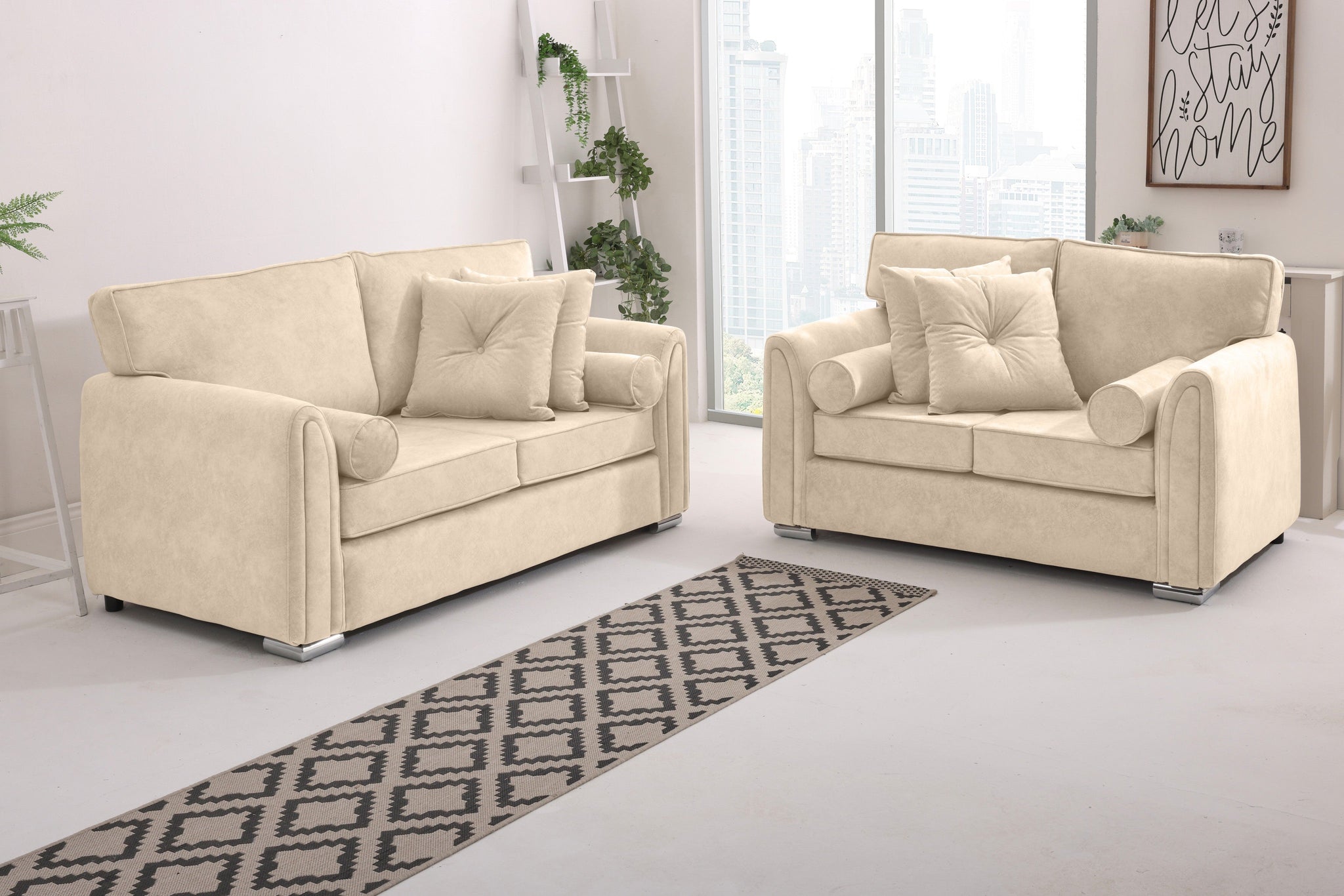 Caelan  3+2 Fullback - Bolster / Buttoned Cushions