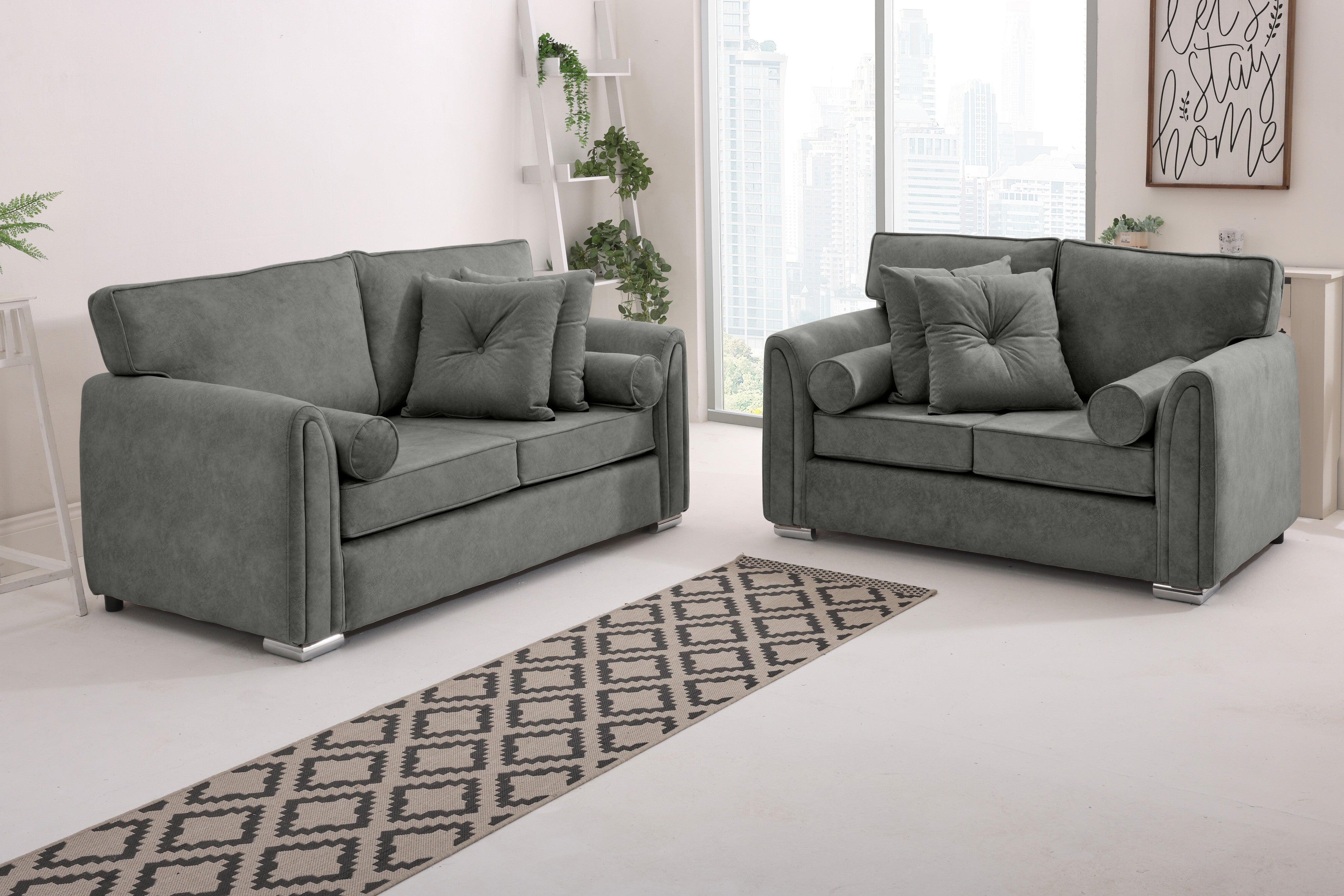 Caelan  3+2 Fullback - Bolster / Buttoned Cushions