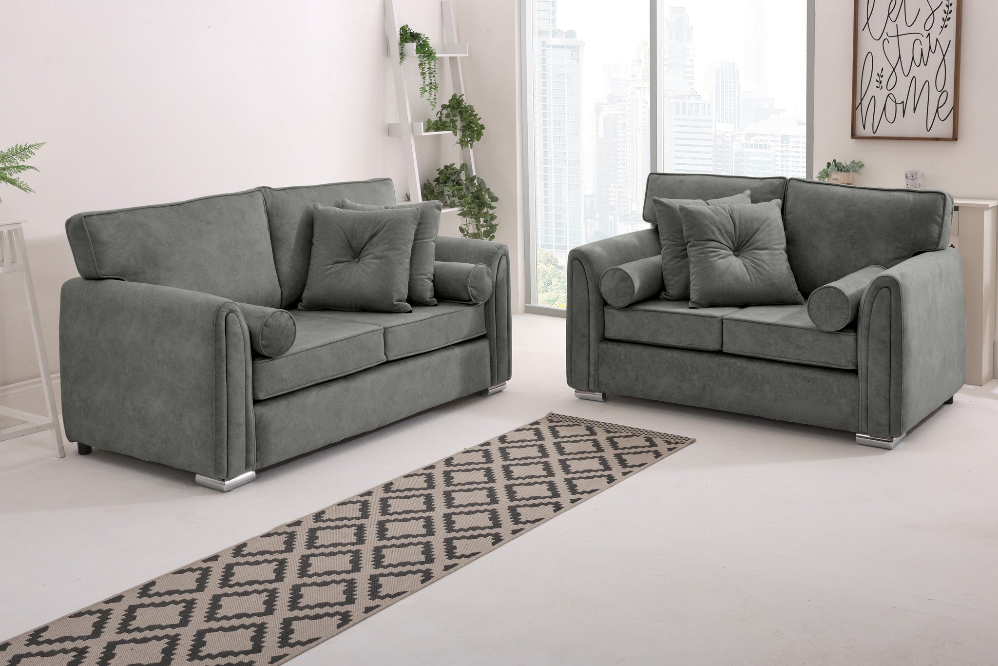 Caelan  3+2 Fullback - Bolster / Buttoned Cushions