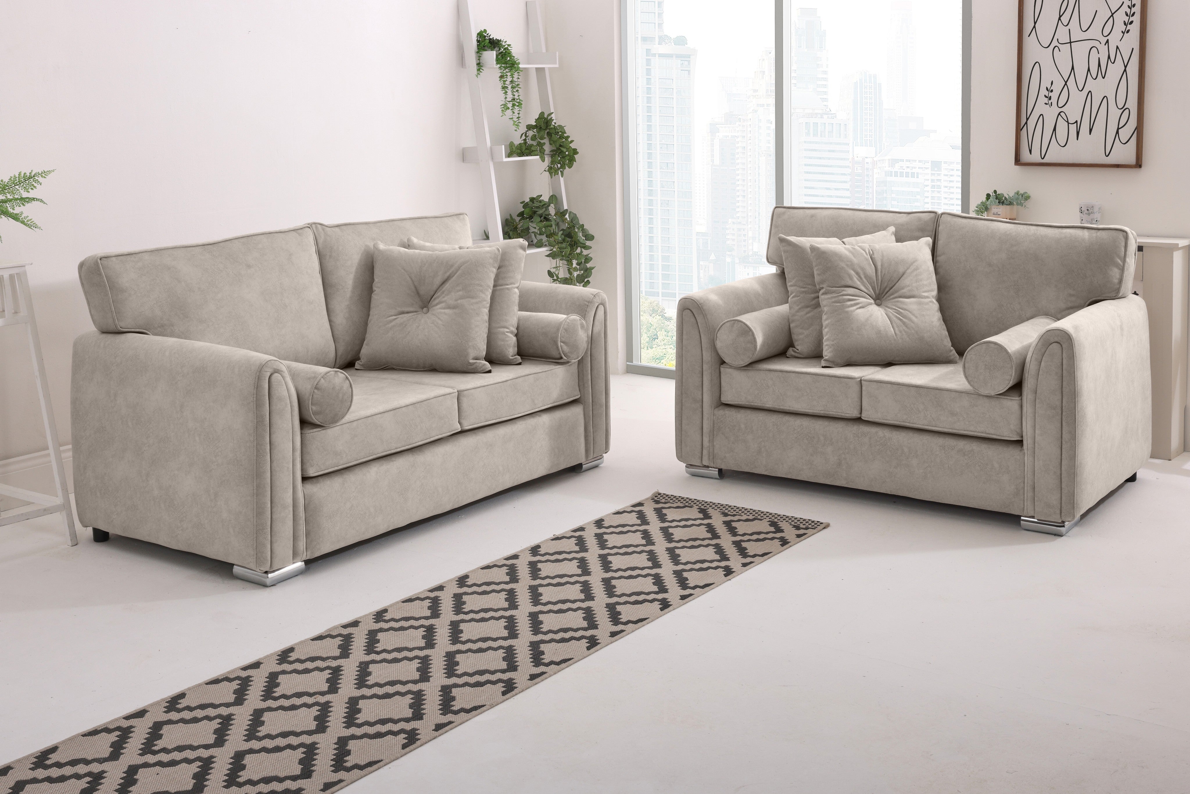 Caelan  3+2 Fullback - Bolster / Buttoned Cushions