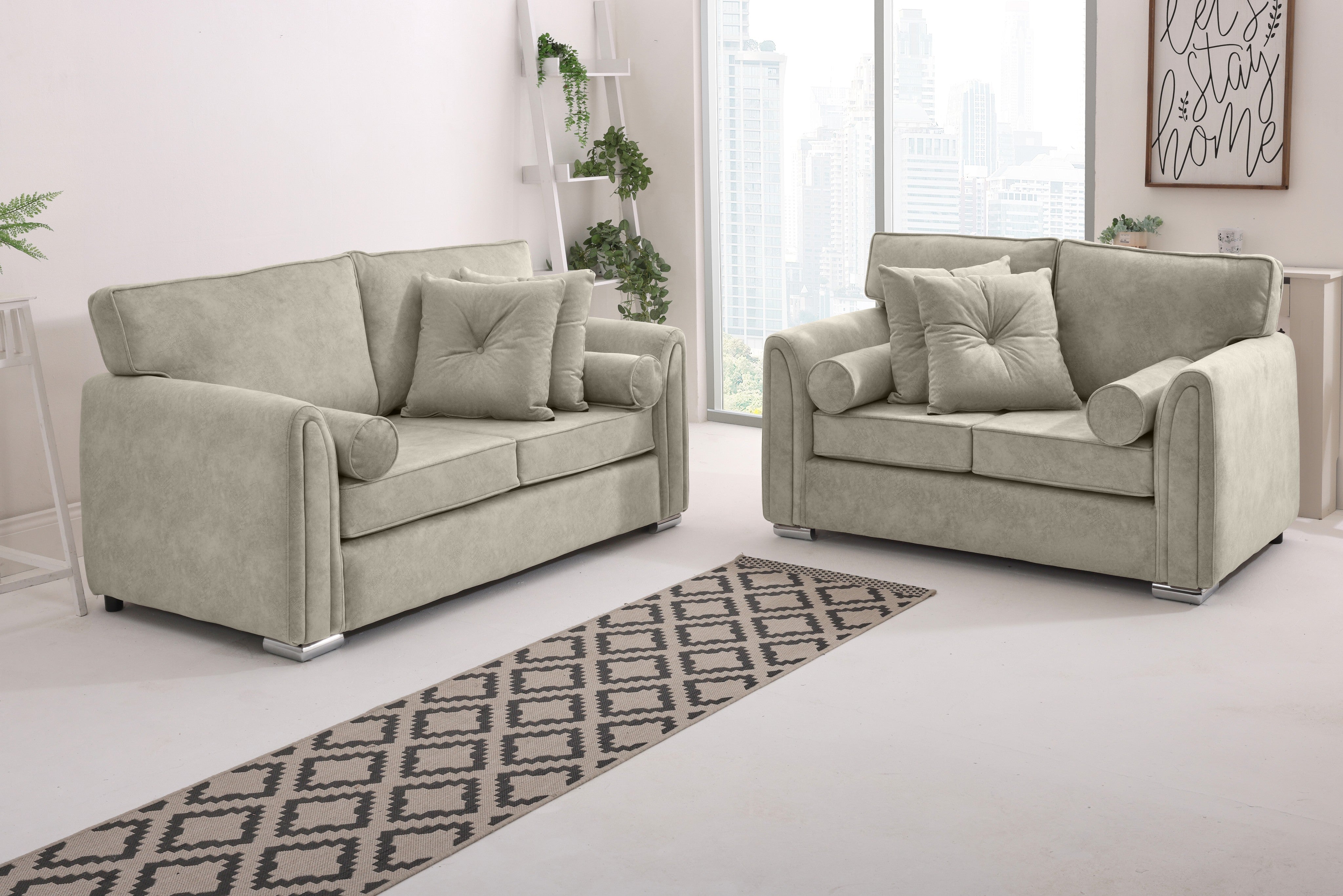 Caelan  3+2 Fullback - Bolster / Buttoned Cushions