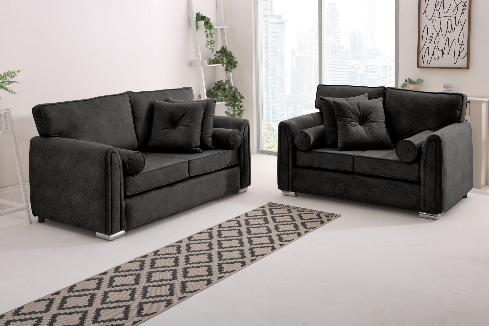 Caelan  3+2 Fullback - Bolster / Buttoned Cushions