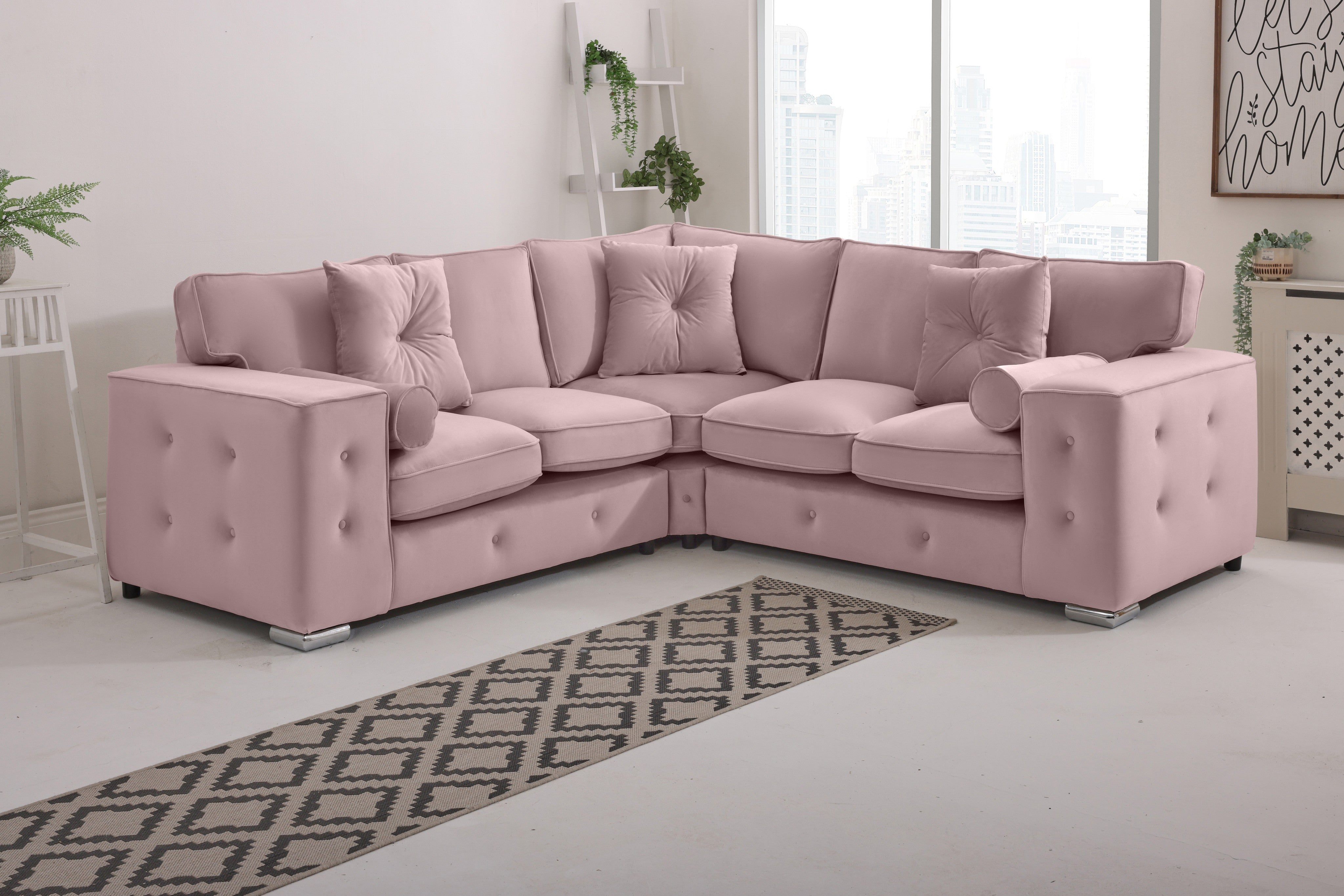 Callen Corner Fullback - 2c2 + Bolster / Buttoned Cushions