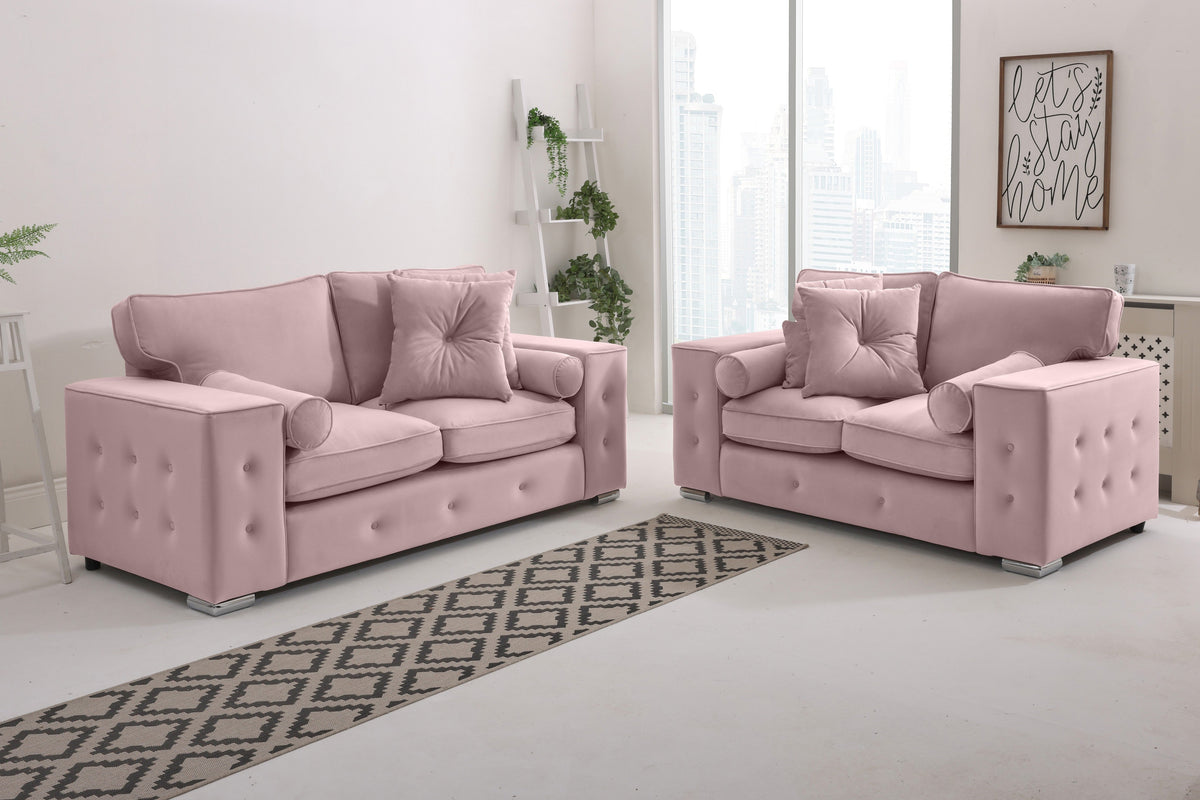 Callen 3+2 Fullback+ Bolster / Buttoned Cushions